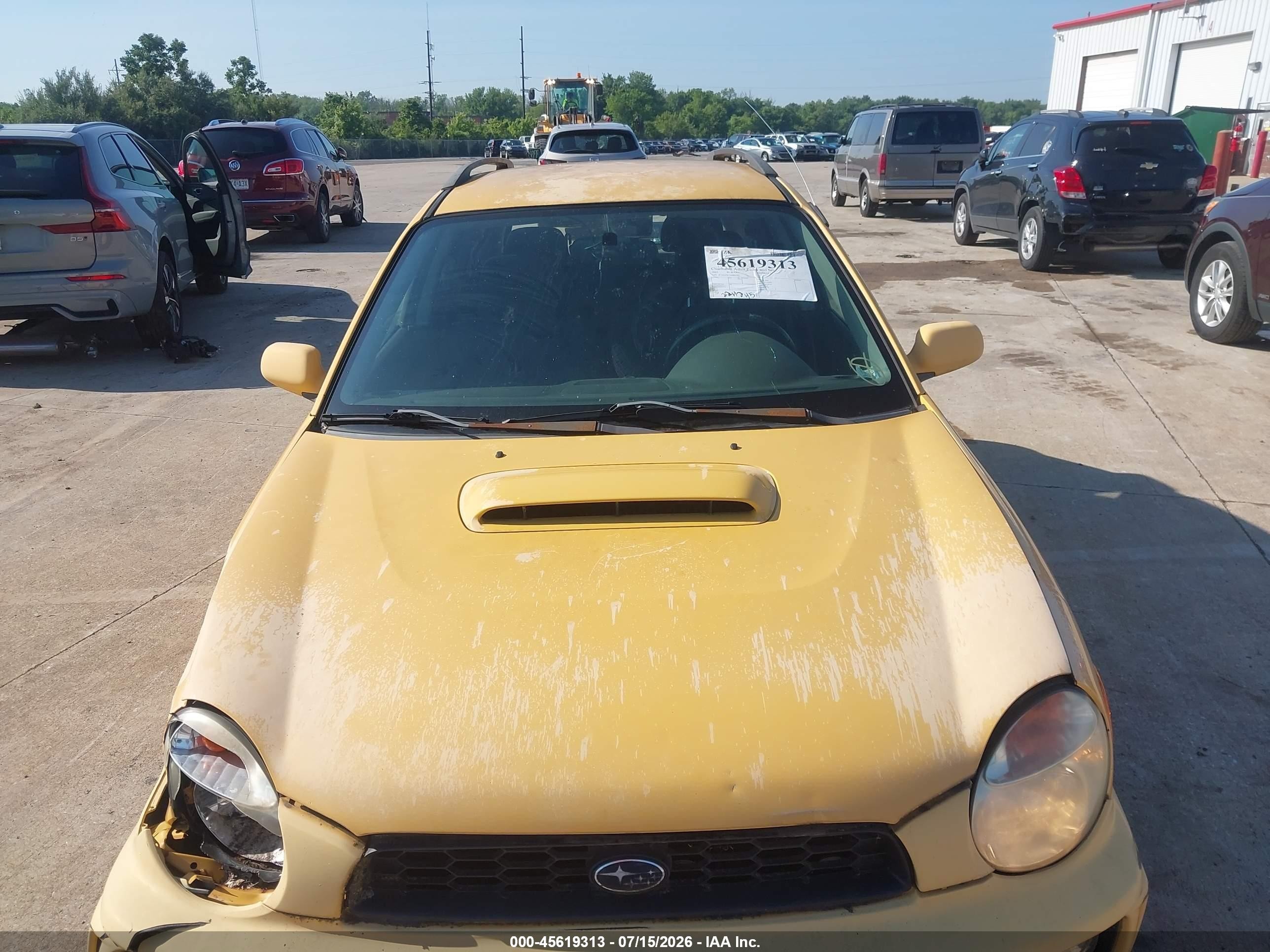 2003 Subaru Impreza Wrx Yellow vin: JF1GG29673H801095