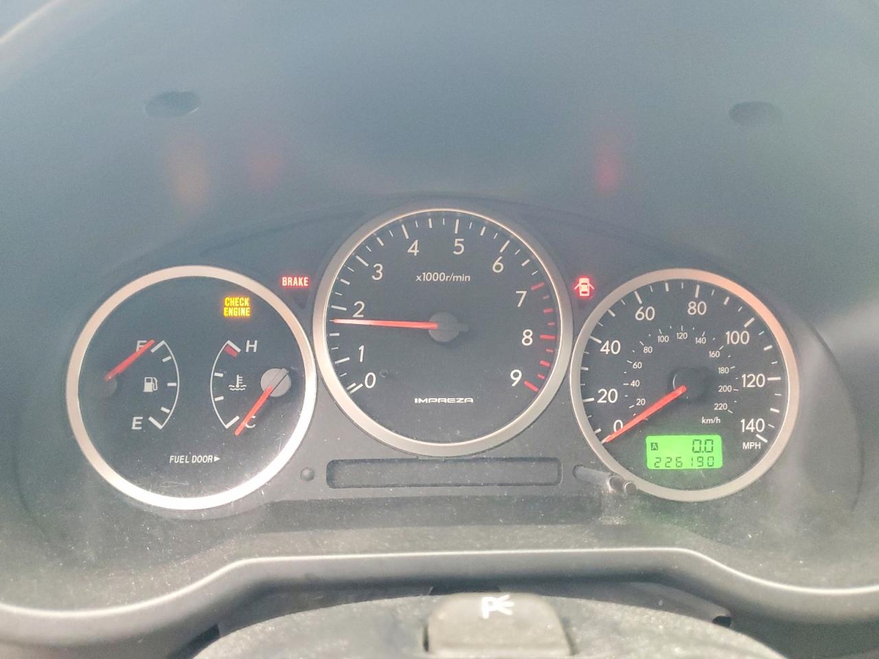 2004 Subaru Impreza Wrx Silver vin: JF1GG29674G803288