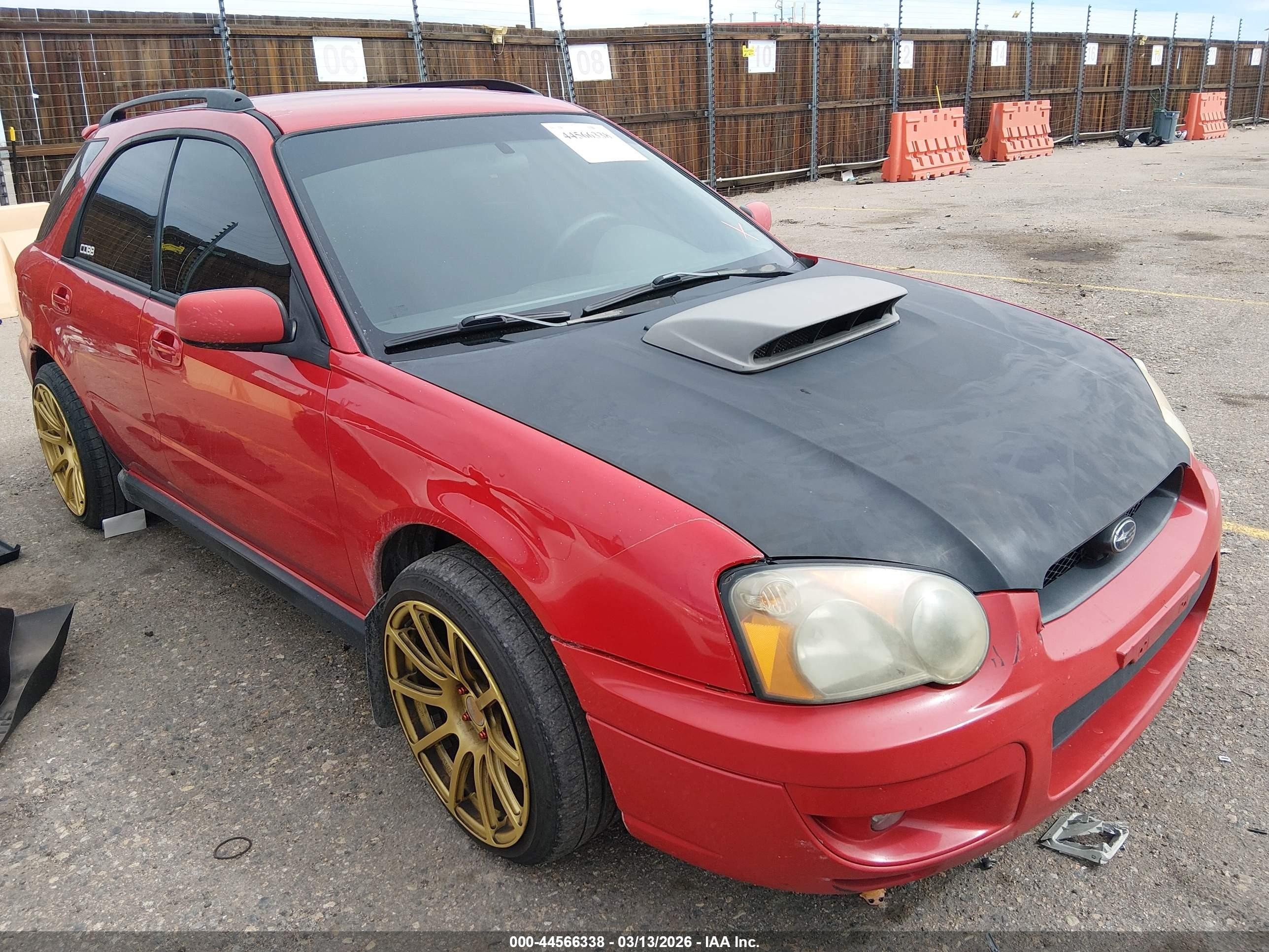 2004 Subaru Impreza Wrx Red vin: JF1GG29674G811293