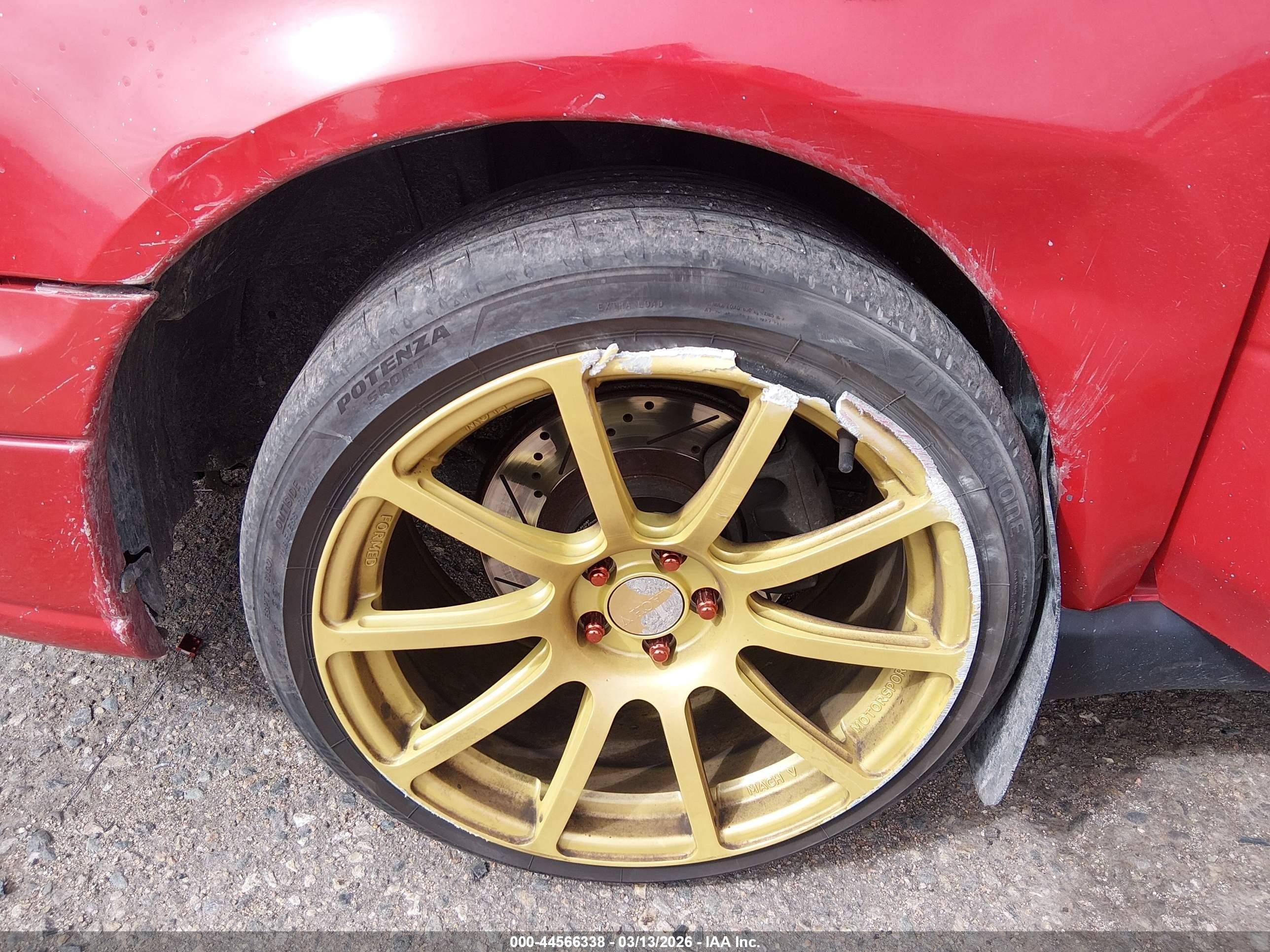 2004 Subaru Impreza Wrx Red vin: JF1GG29674G811293