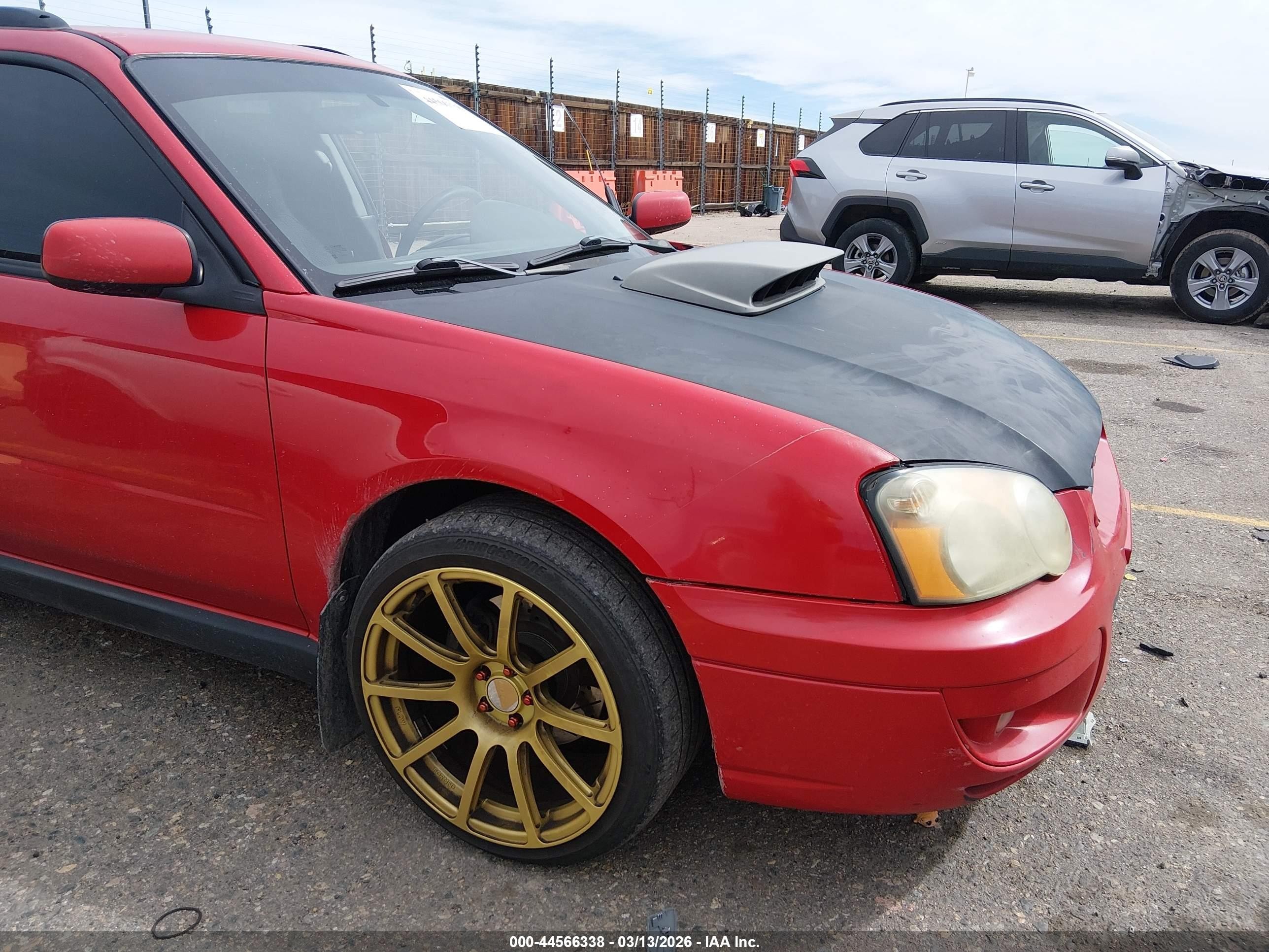 2004 Subaru Impreza Wrx Red vin: JF1GG29674G811293