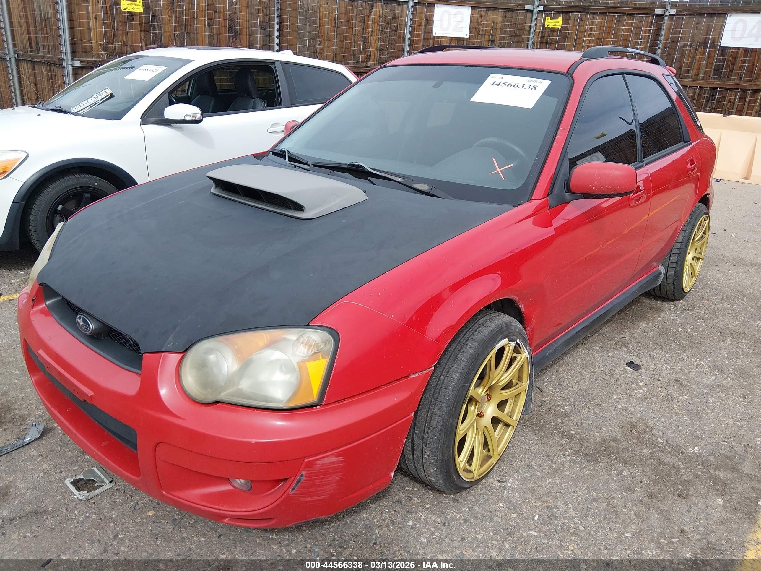 2004 Subaru Impreza Wrx Red vin: JF1GG29674G811293