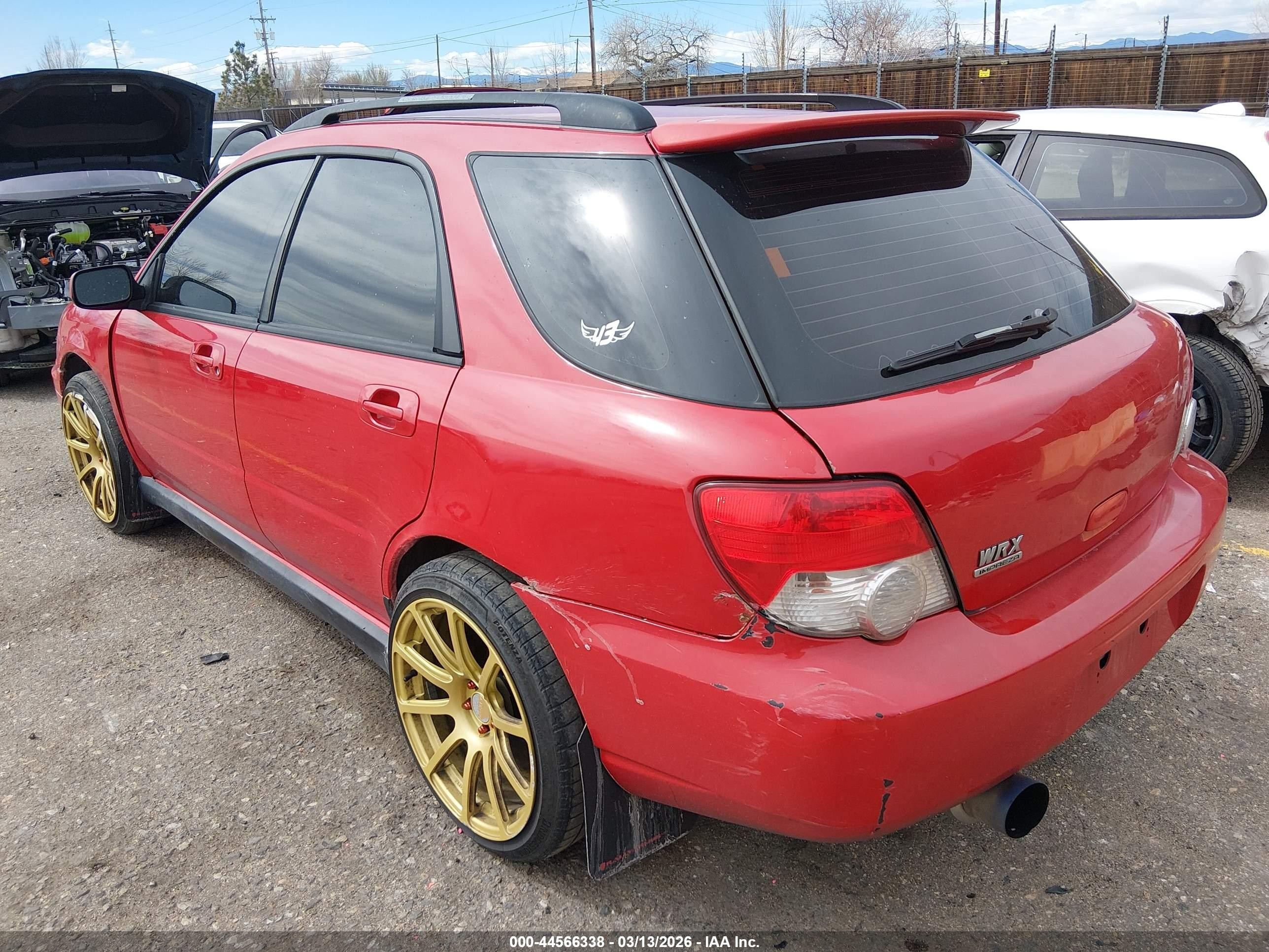 2004 Subaru Impreza Wrx Red vin: JF1GG29674G811293