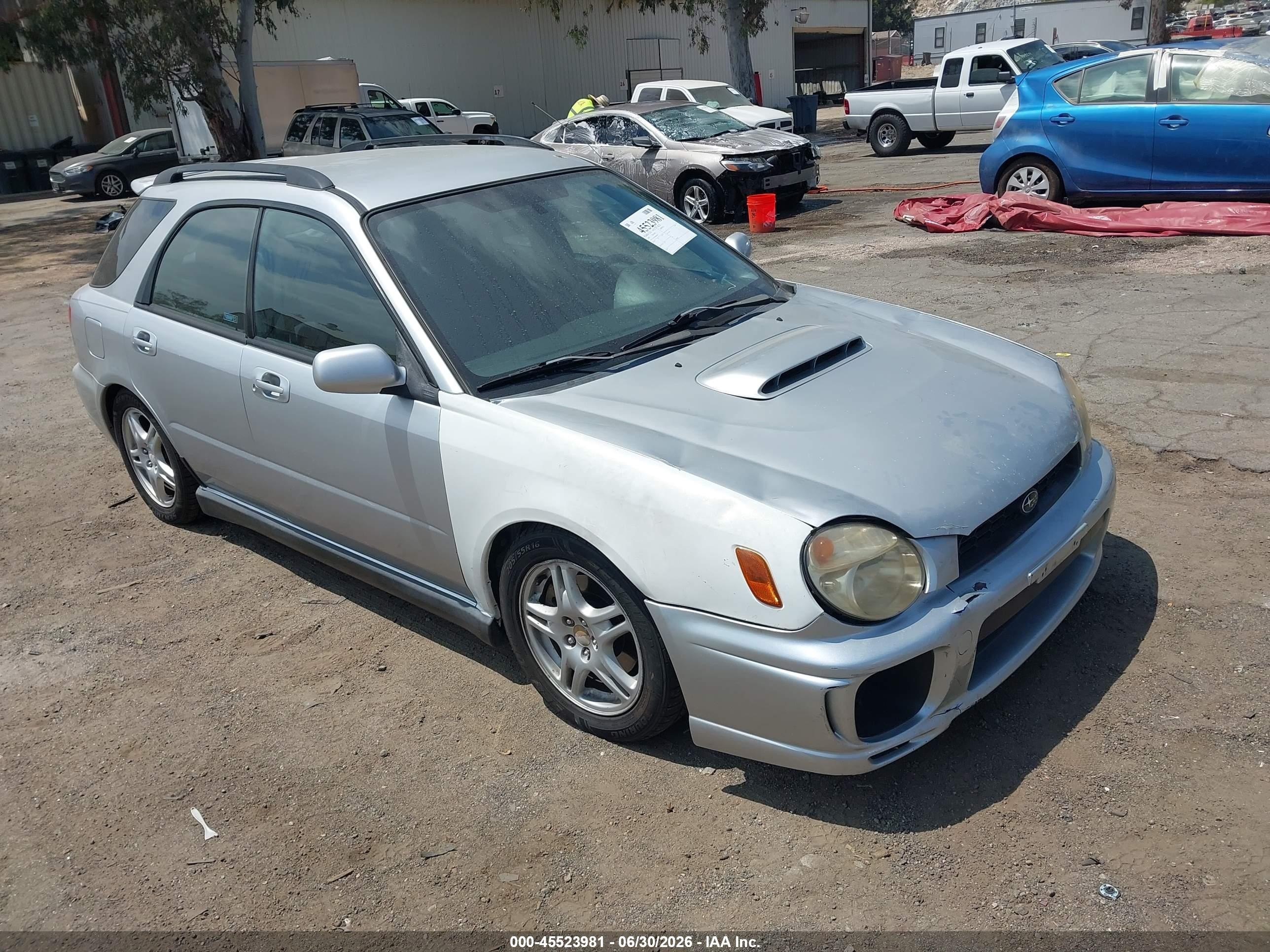 2003 Subaru Impreza Wrx Silver vin: JF1GG29683H802613