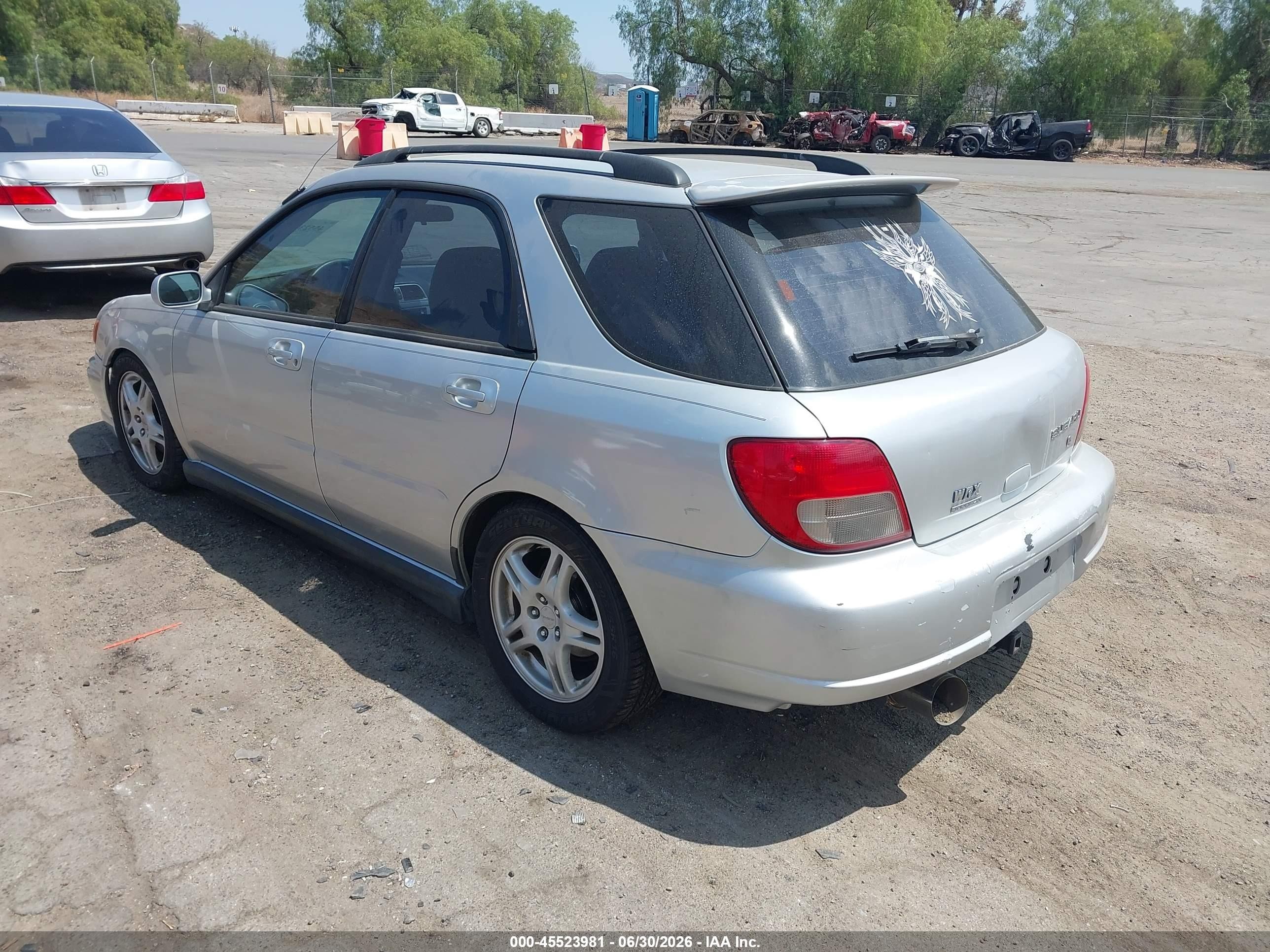 2003 Subaru Impreza Wrx Silver vin: JF1GG29683H802613