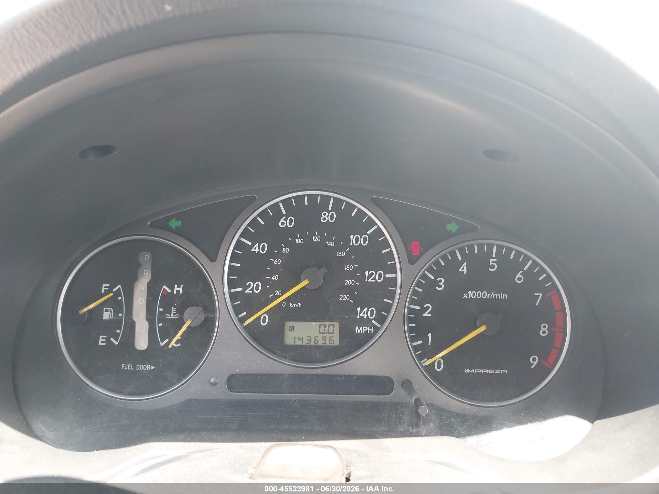2003 Subaru Impreza Wrx Silver vin: JF1GG29683H802613