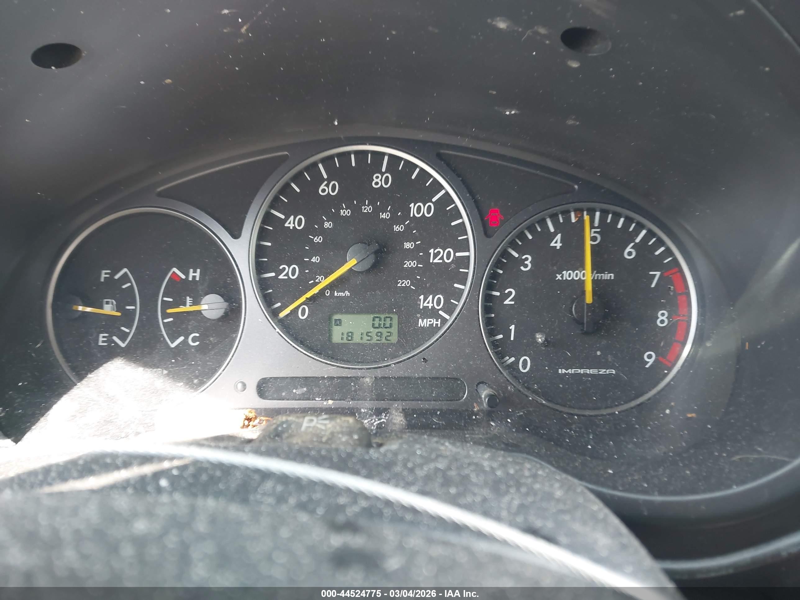 2002 Subaru Impreza Wrx Blue vin: JF1GG296X2G819322