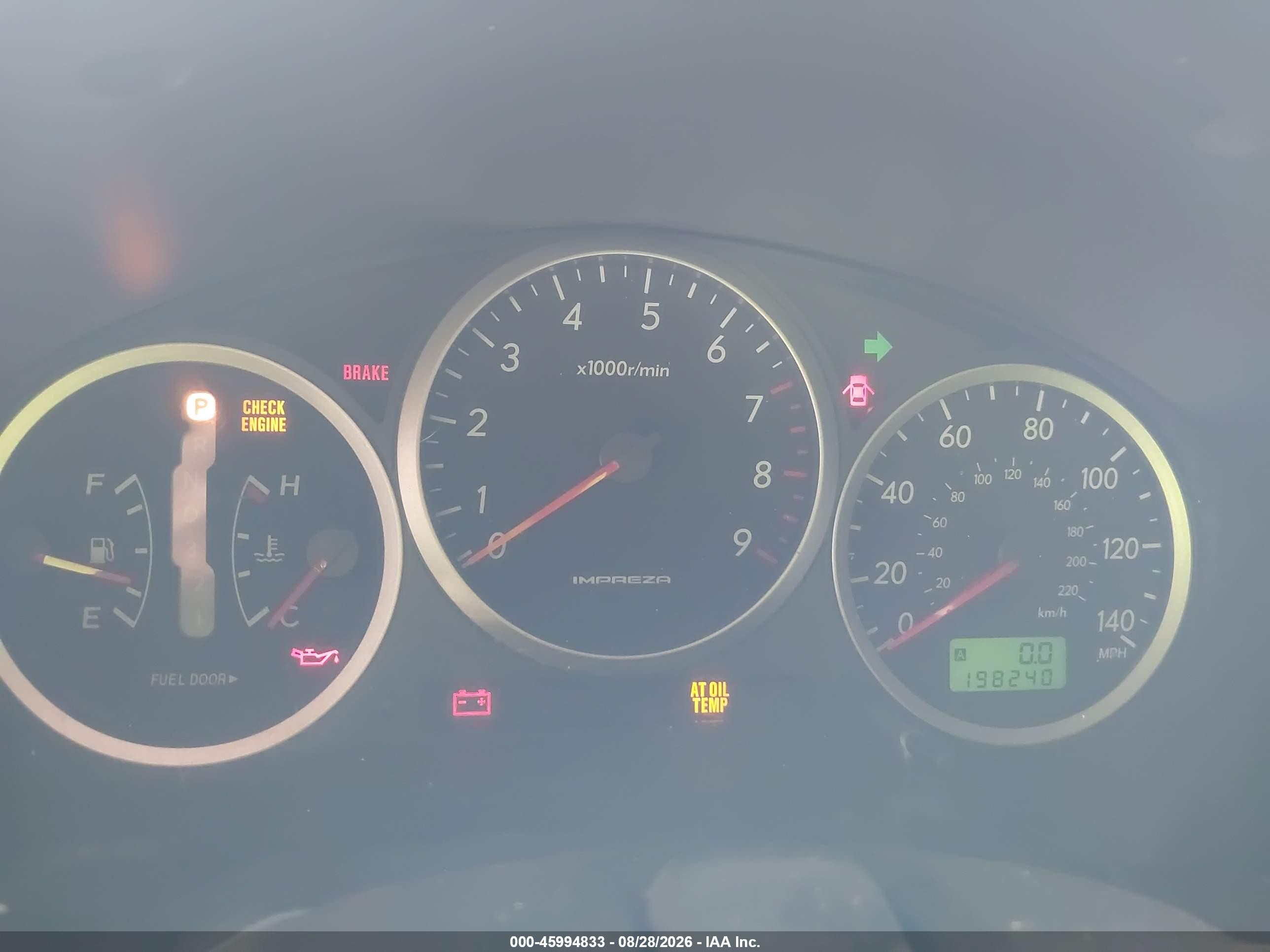 2004 Subaru Impreza Wrx Black vin: JF1GG296X4H820774
