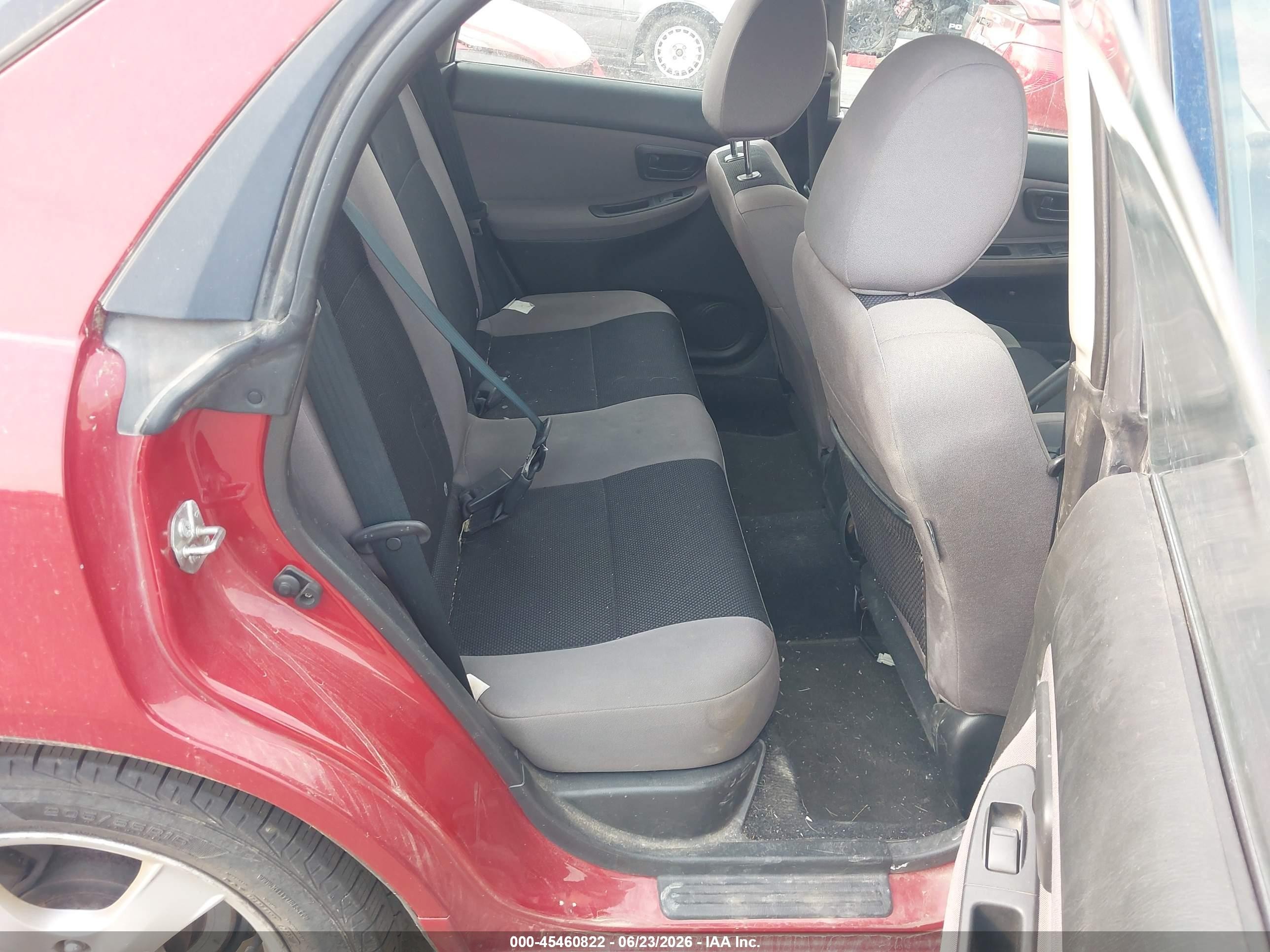 2007 Subaru Impreza 2.5i Red vin: JF1GG61607G805715