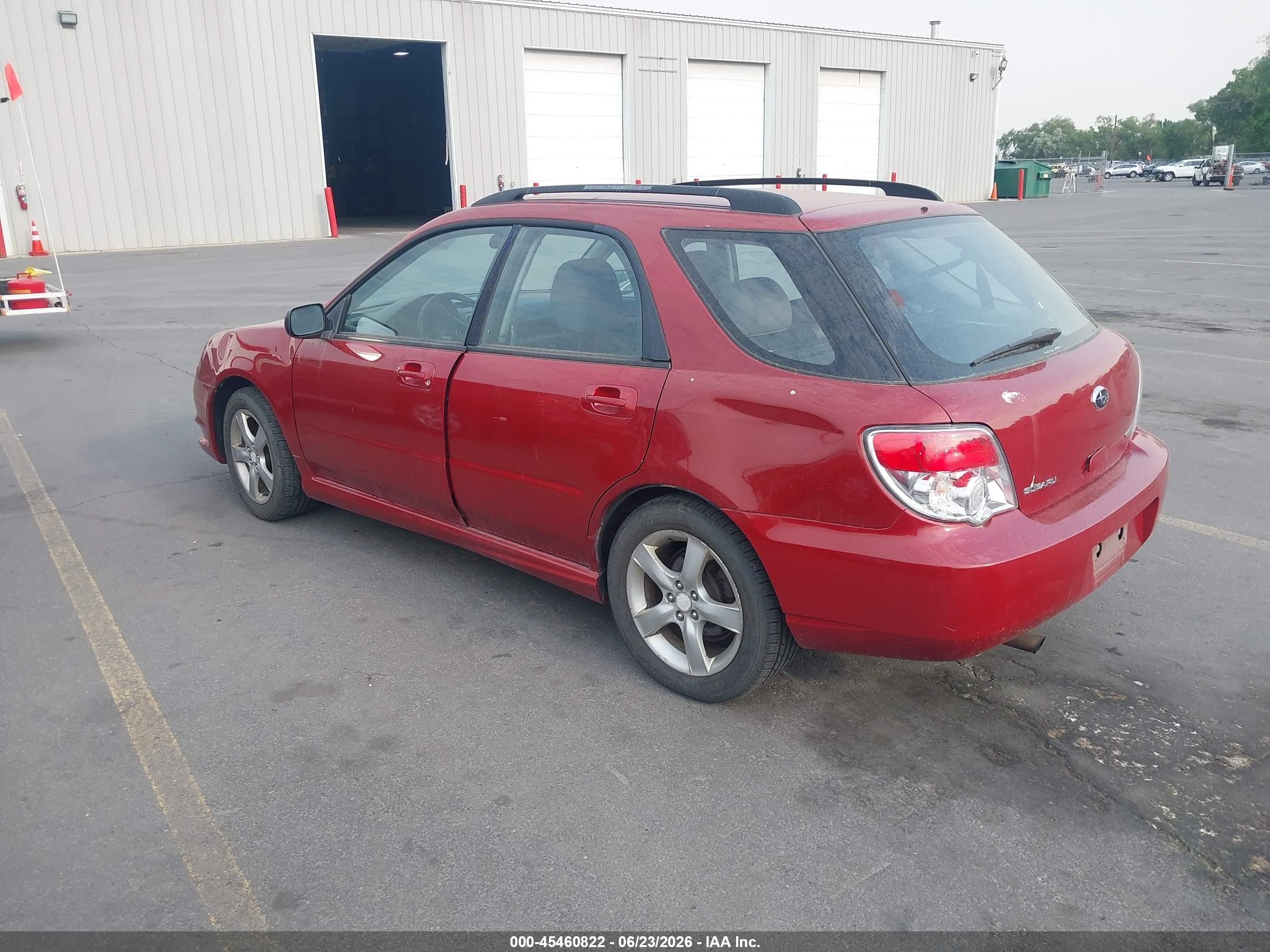 2007 Subaru Impreza 2.5i Red vin: JF1GG61607G805715