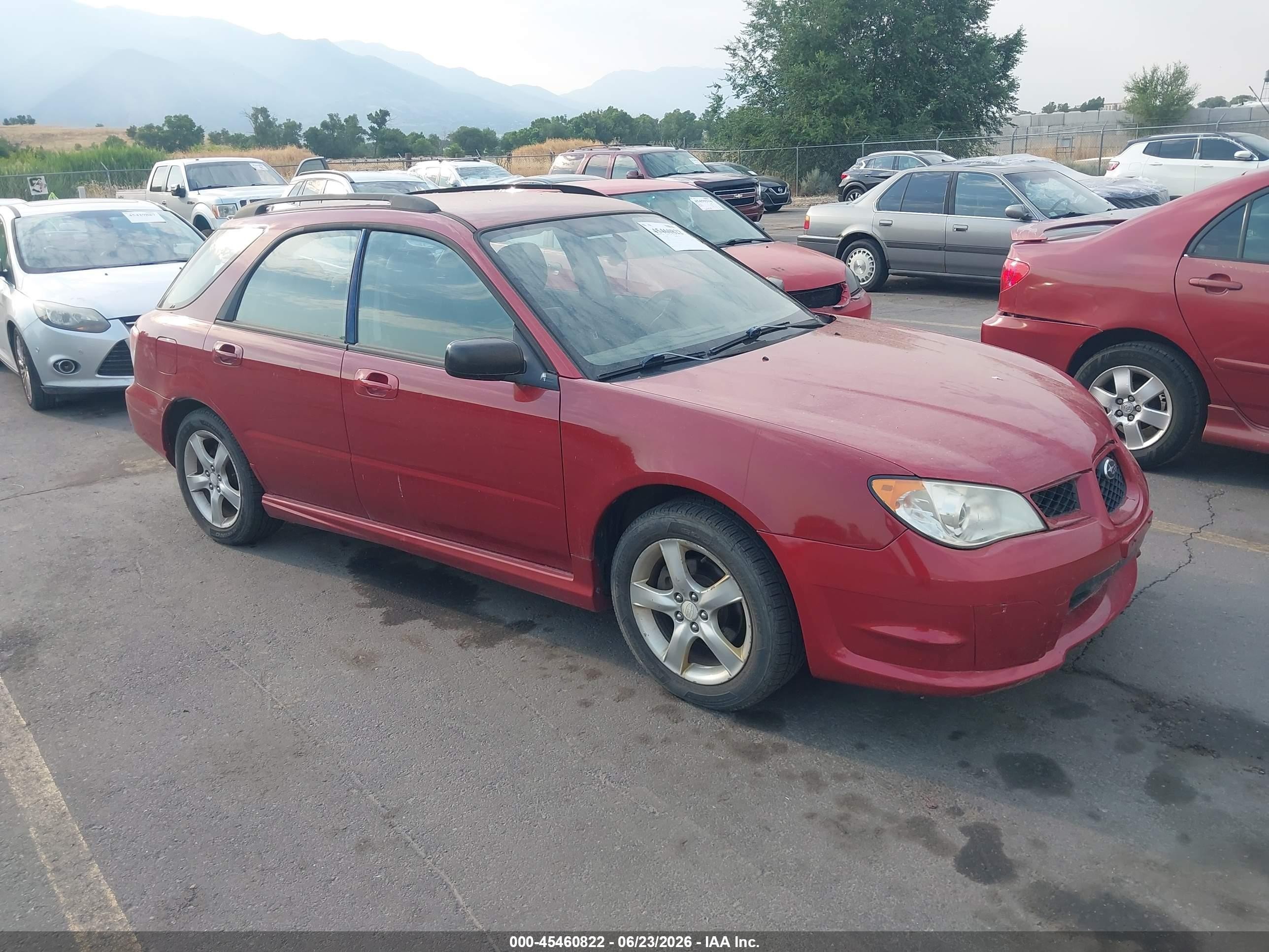 2007 Subaru Impreza 2.5i Red vin: JF1GG61607G805715
