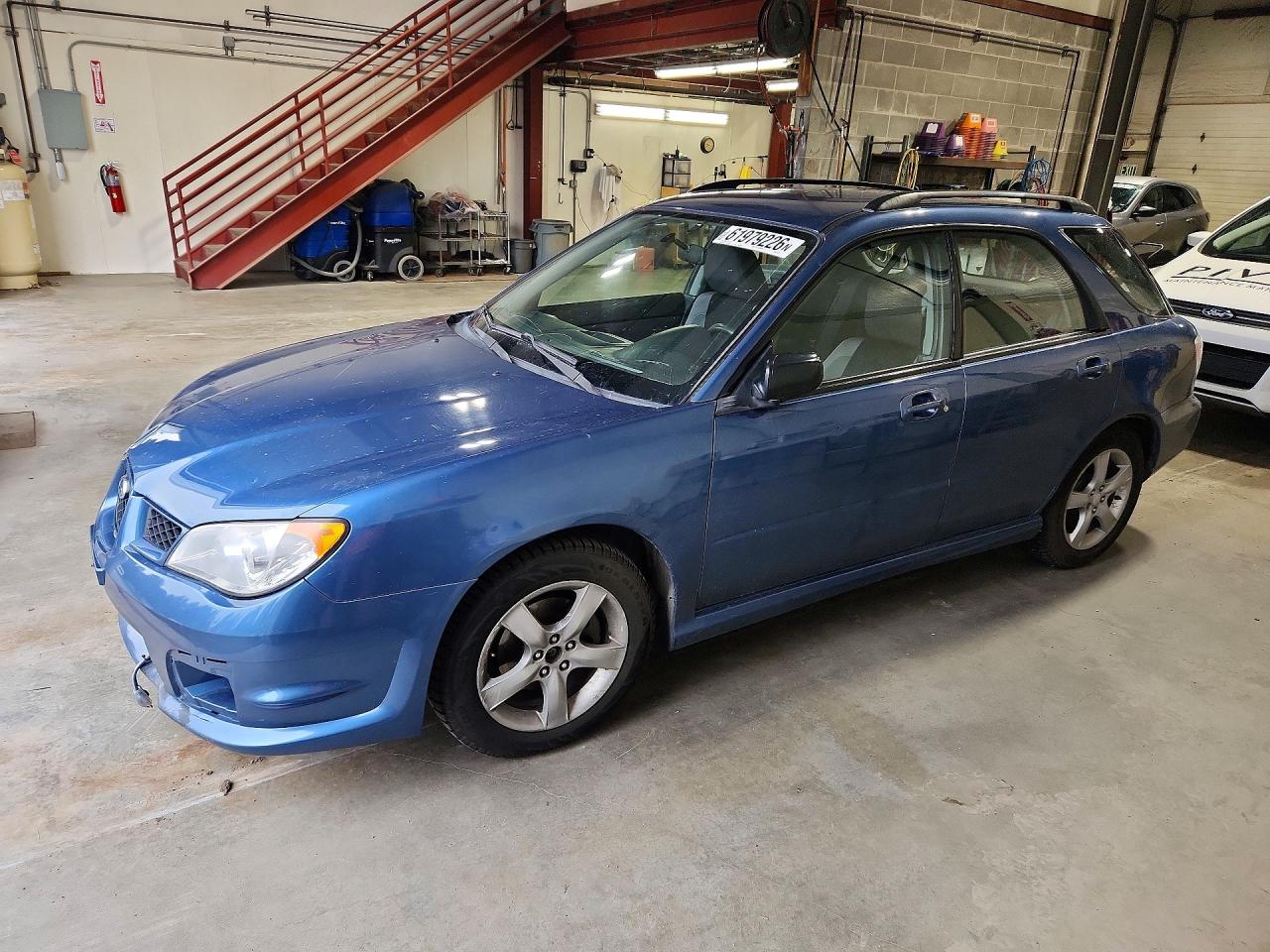 2007 Subaru Impreza 2.5i Blue vin: JF1GG61617H817821