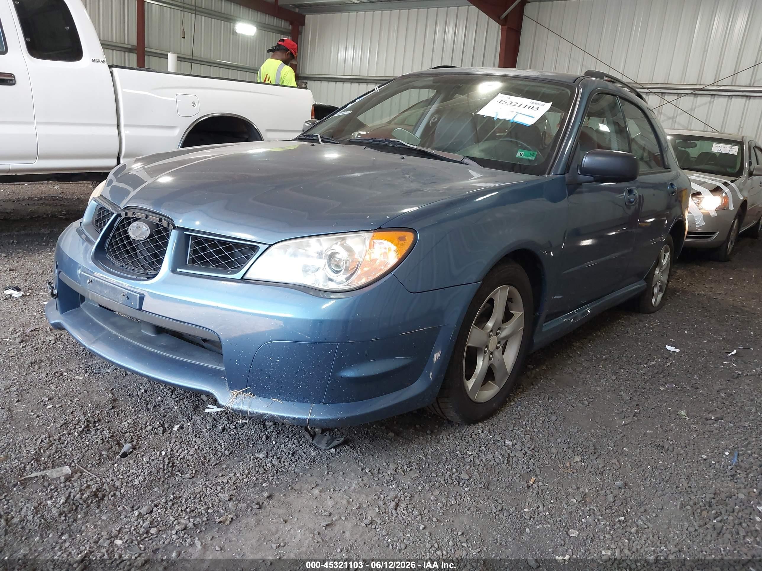 2007 Subaru Impreza 2.5i Синий vin: JF1GG61647G810710