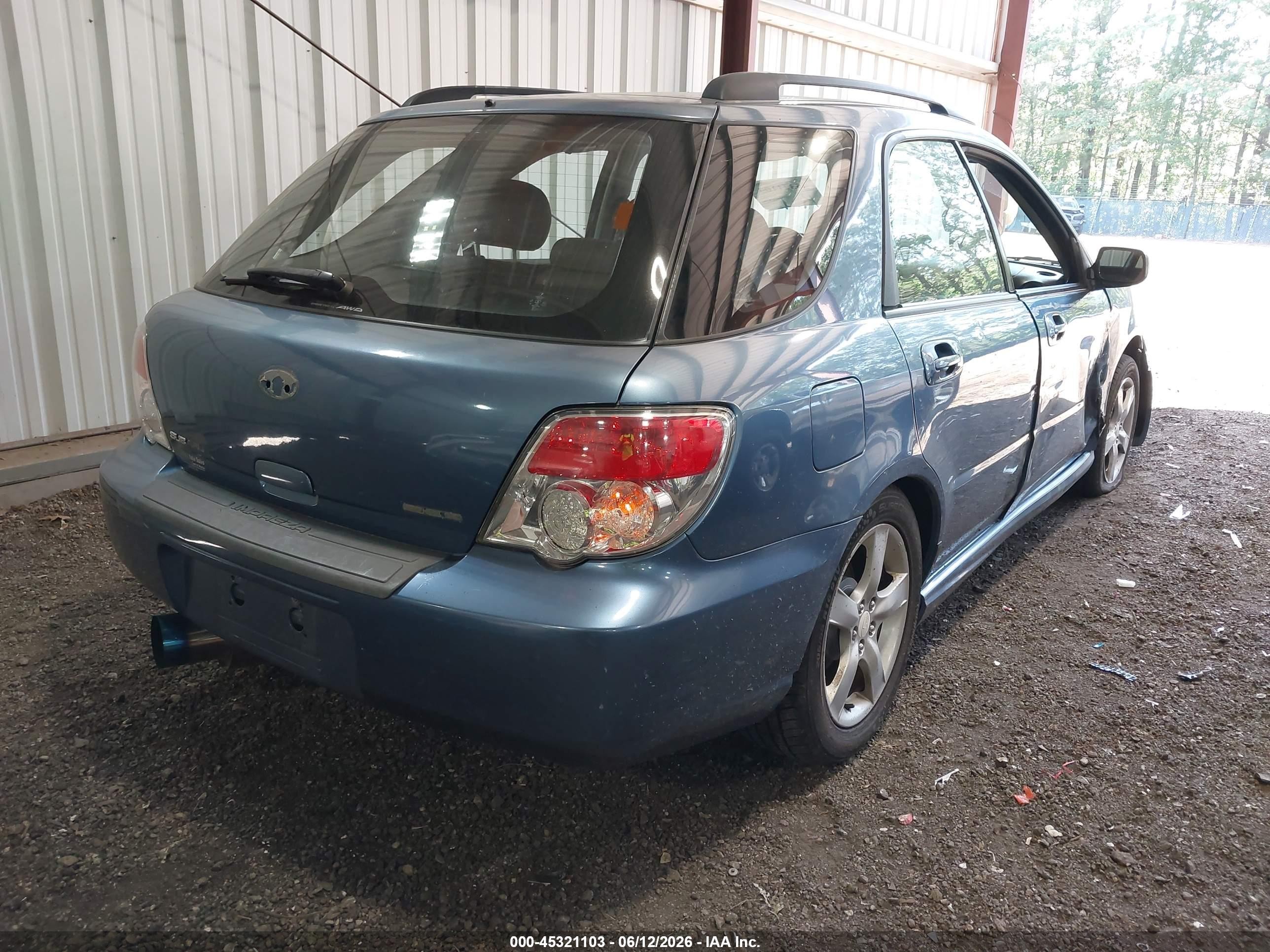 2007 Subaru Impreza 2.5i Синий vin: JF1GG61647G810710