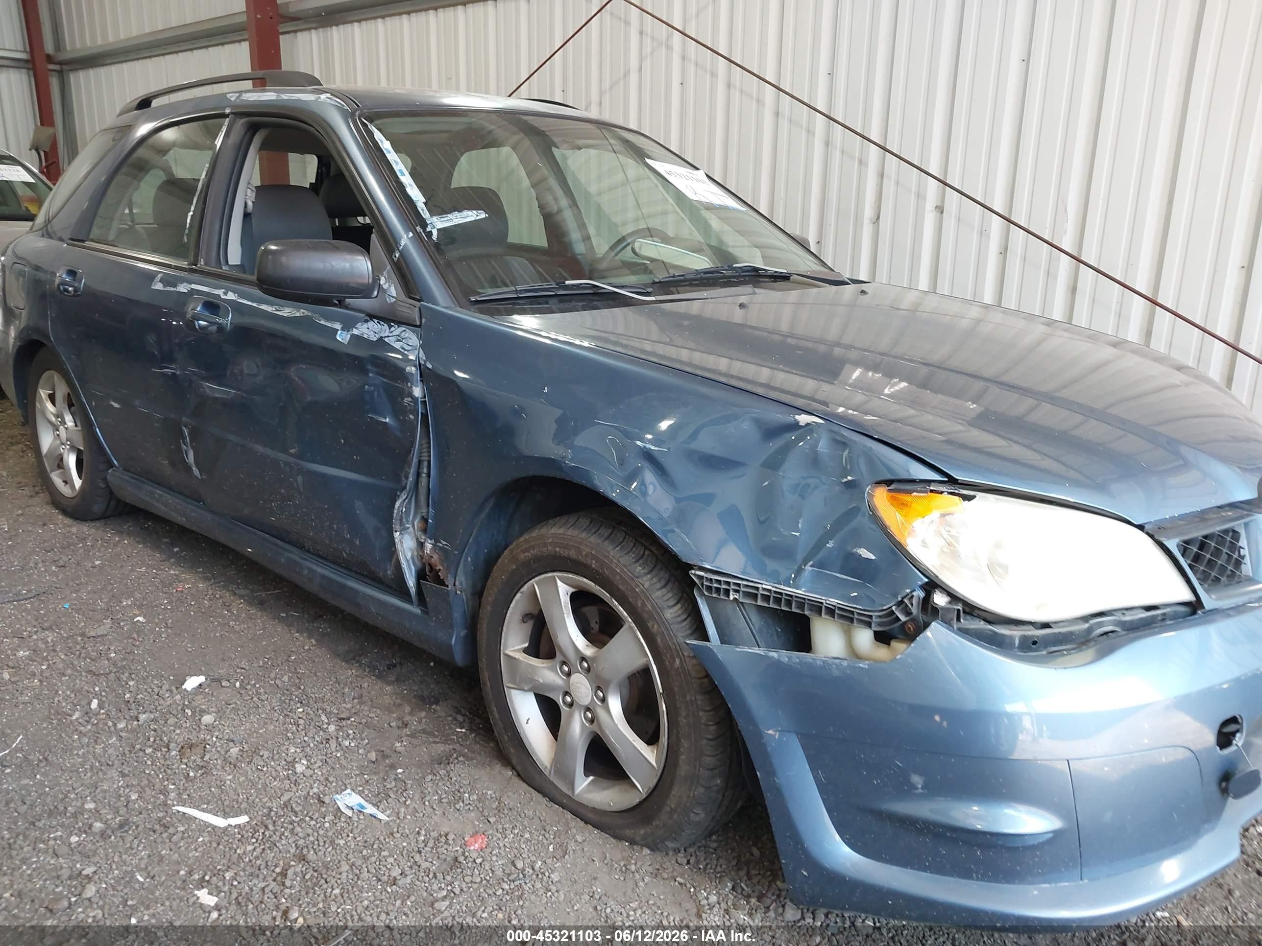 2007 Subaru Impreza 2.5i Синий vin: JF1GG61647G810710