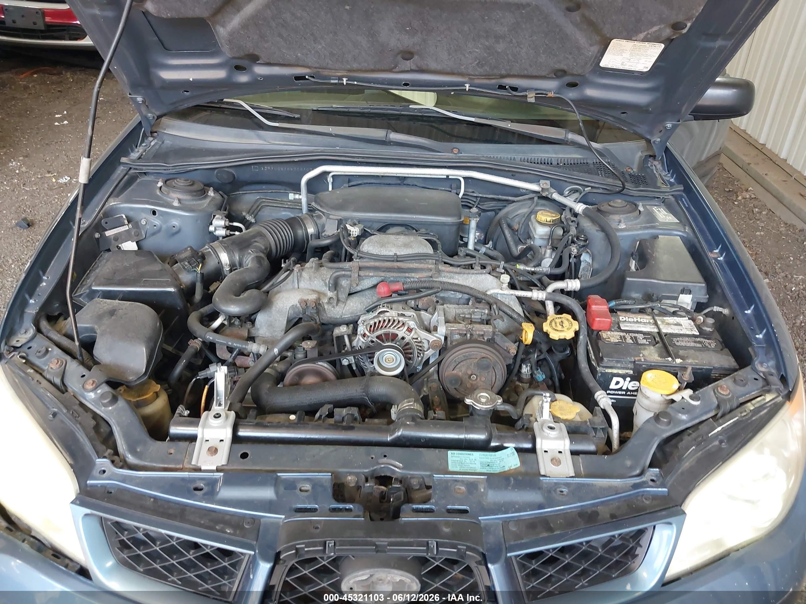 2007 Subaru Impreza 2.5i Синий vin: JF1GG61647G810710