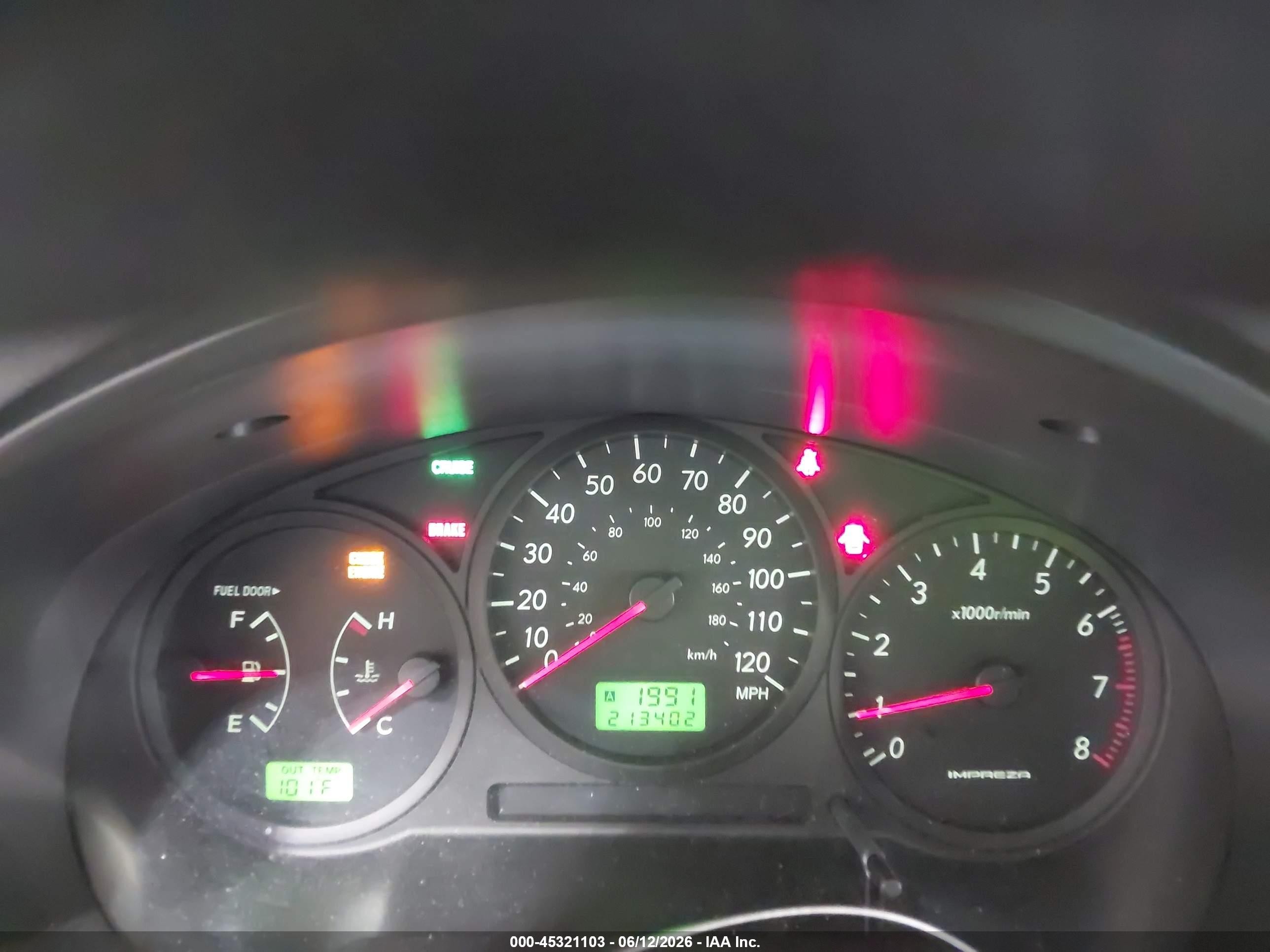 2007 Subaru Impreza 2.5i Синий vin: JF1GG61647G810710