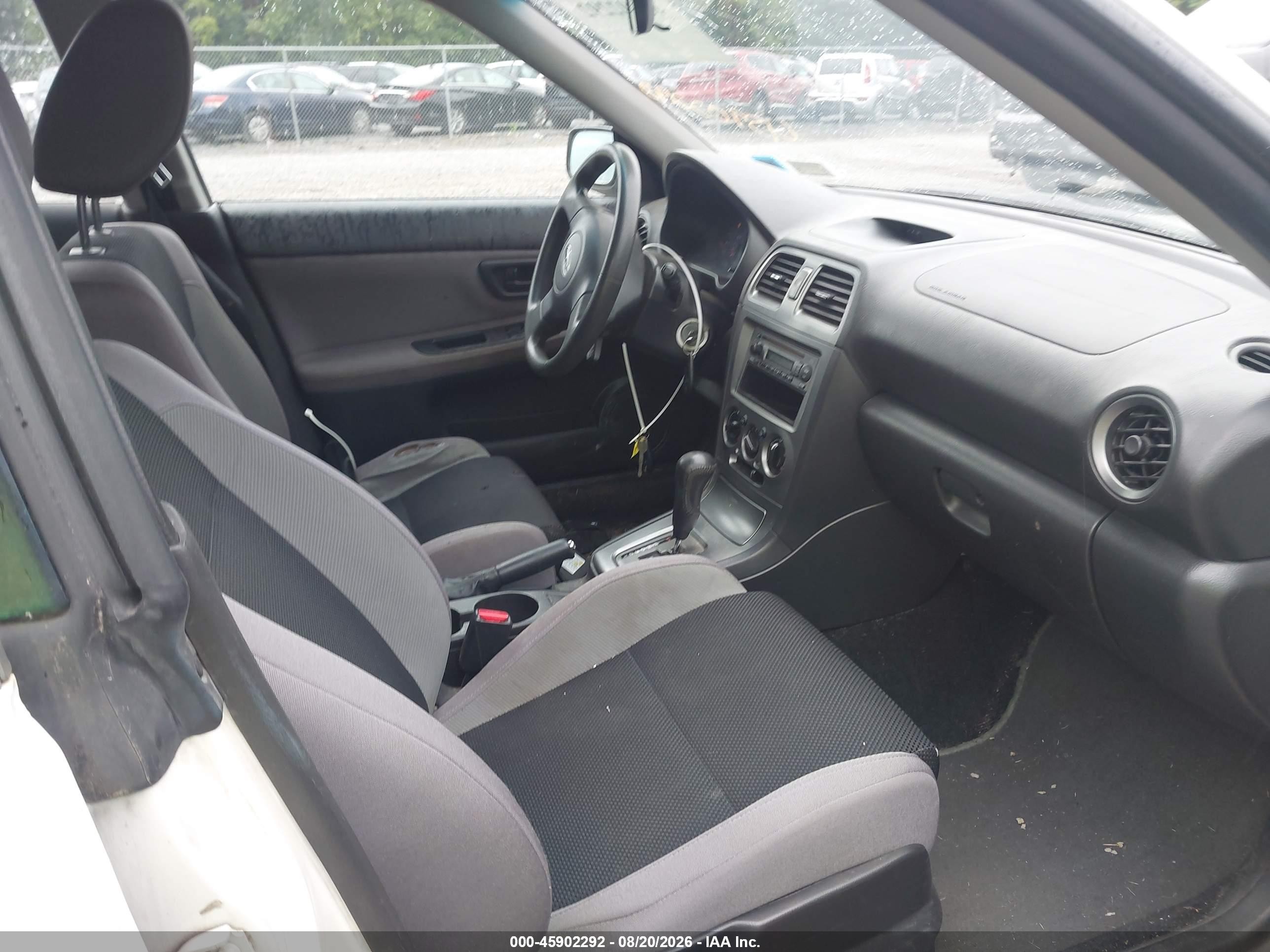 2007 Subaru Impreza 2.5i White vin: JF1GG61647H804156