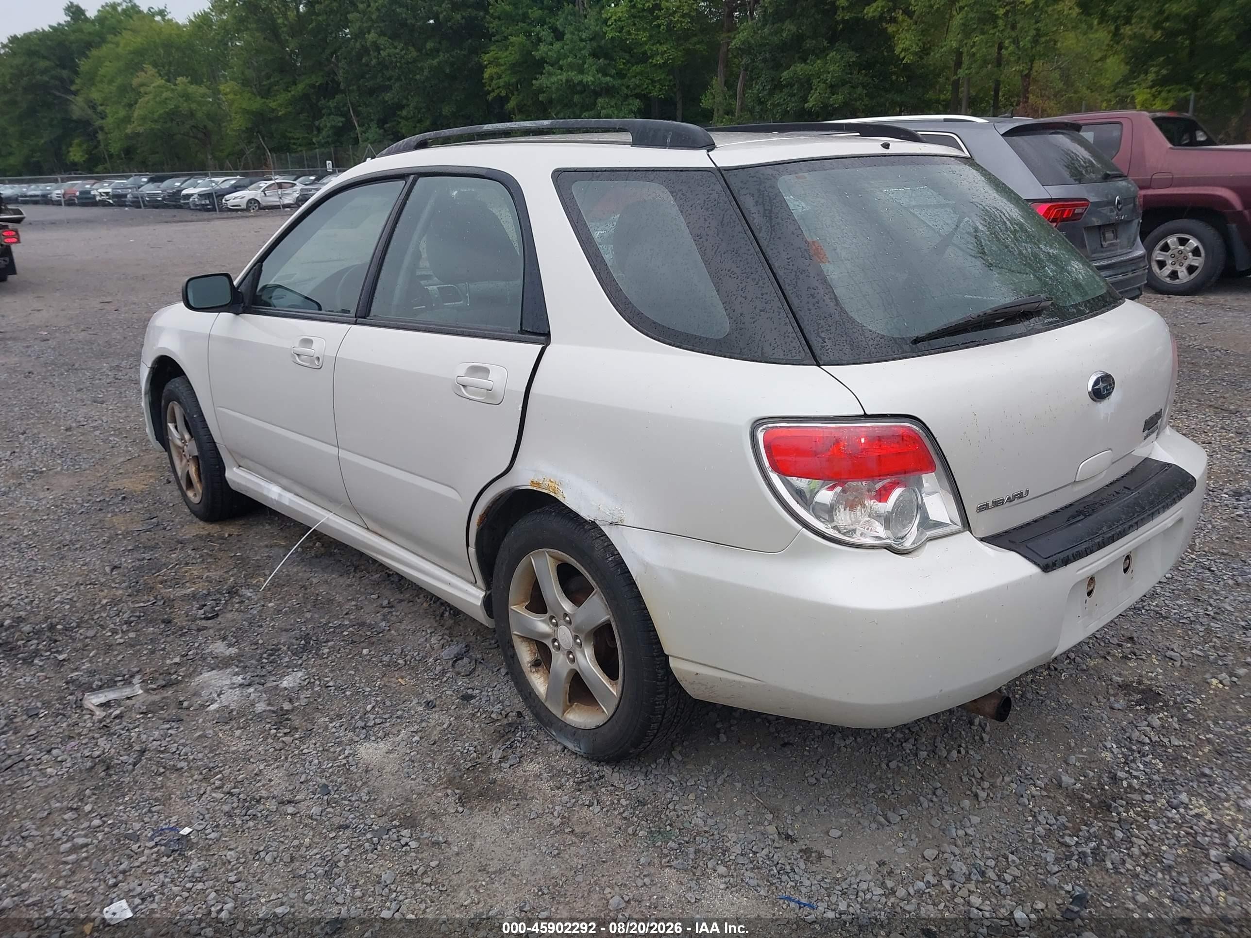 2007 Subaru Impreza 2.5i White vin: JF1GG61647H804156