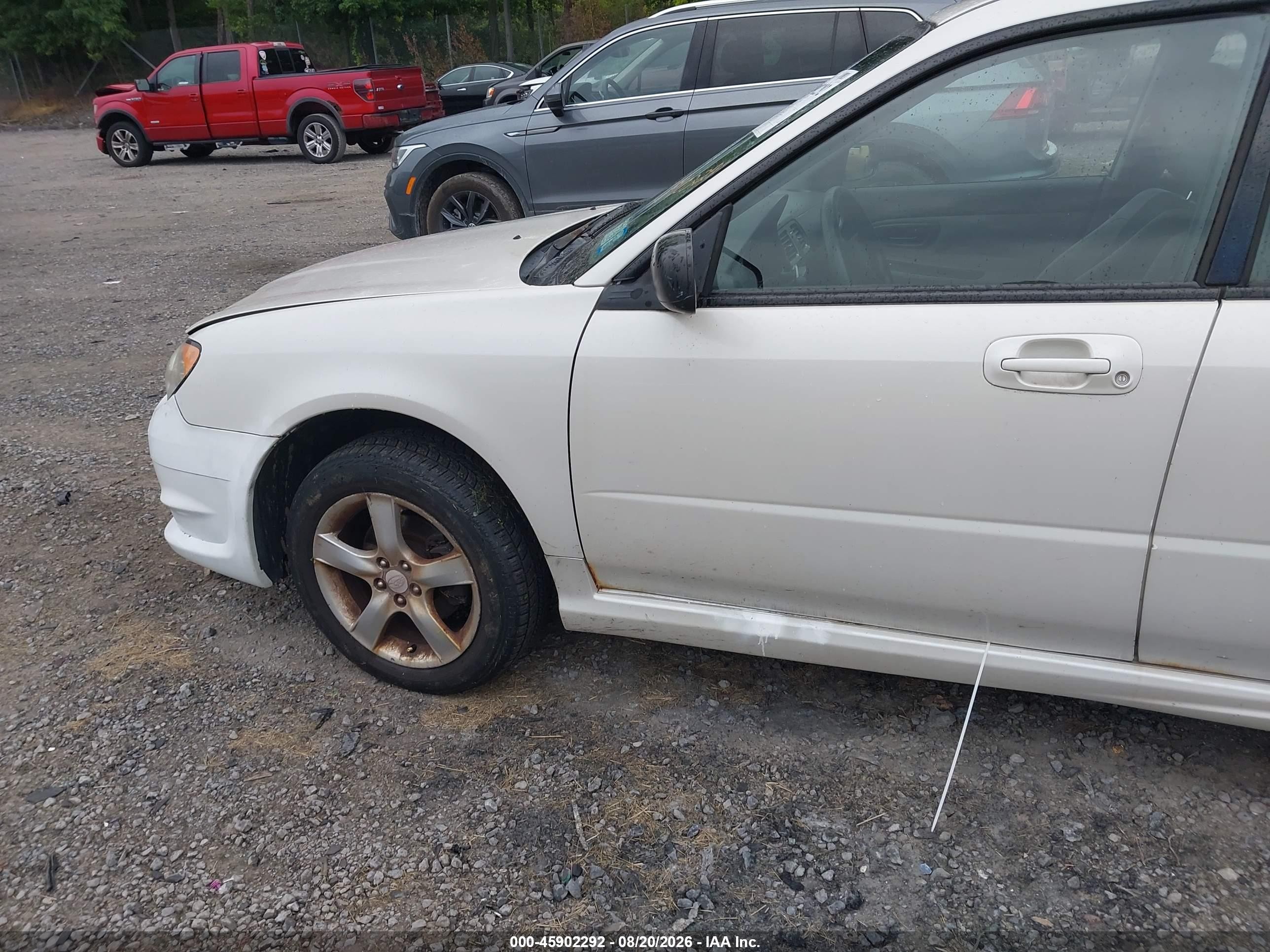 2007 Subaru Impreza 2.5i White vin: JF1GG61647H804156