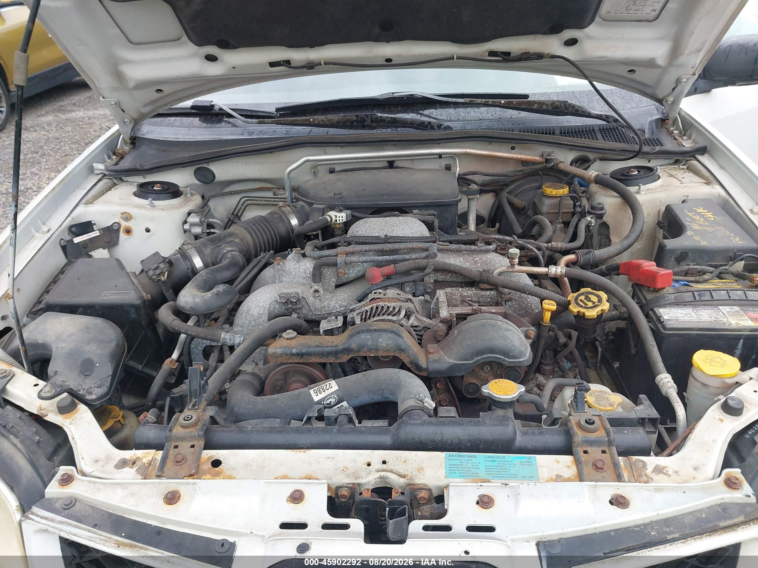 2007 Subaru Impreza 2.5i White vin: JF1GG61647H804156