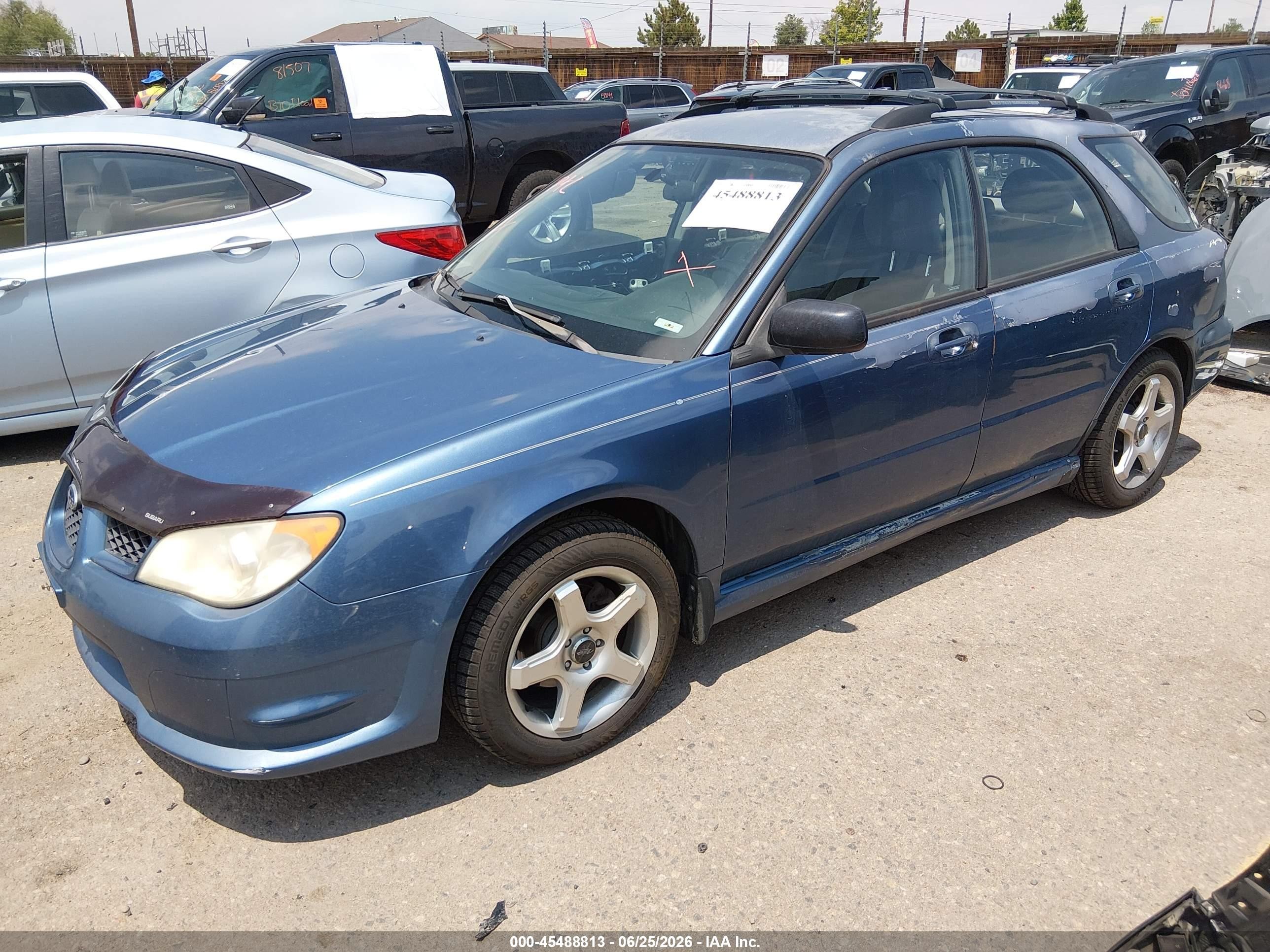 2007 Subaru Impreza 2.5i Blue vin: JF1GG61647H812399