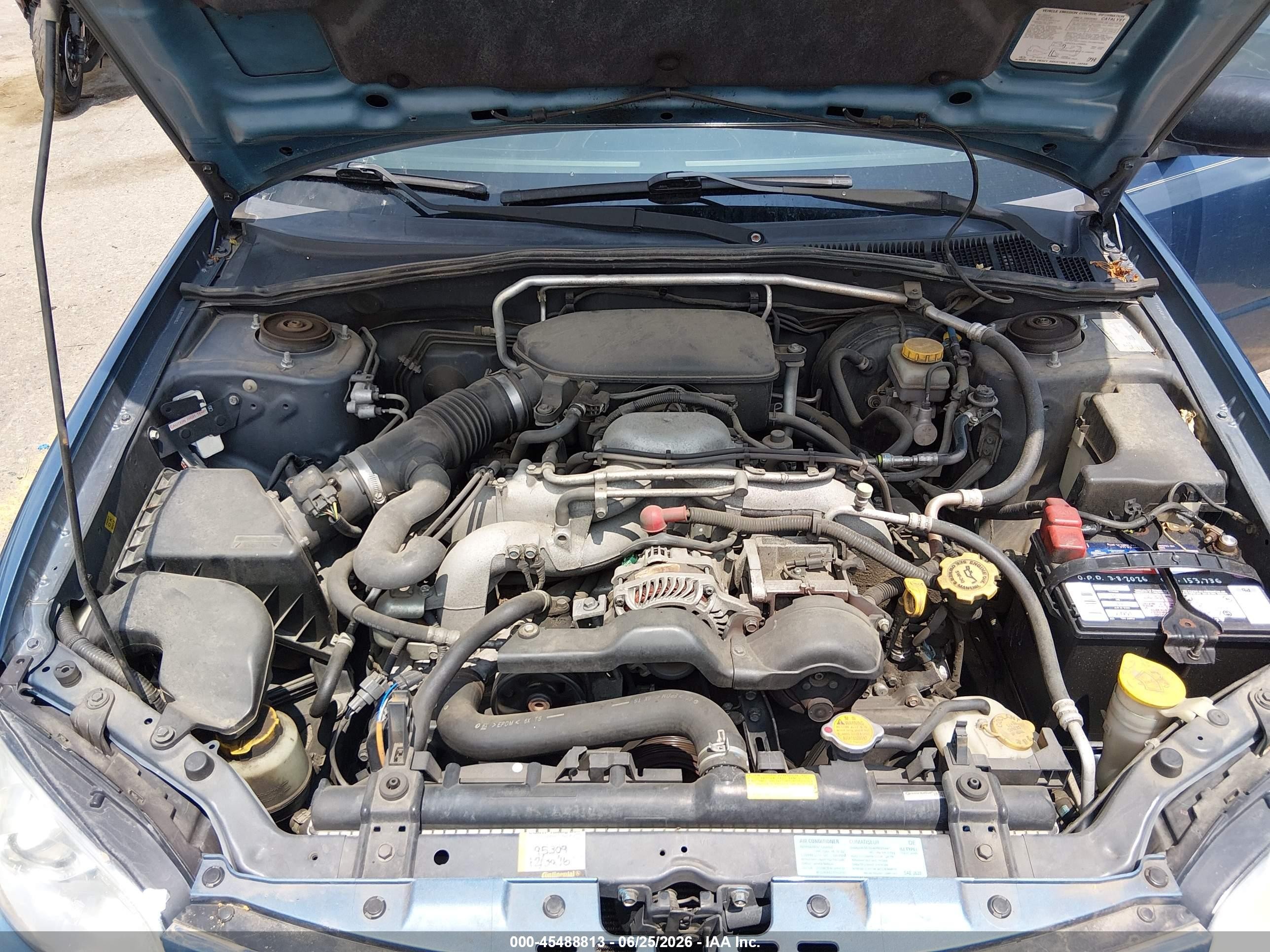 2007 Subaru Impreza 2.5i Blue vin: JF1GG61647H812399