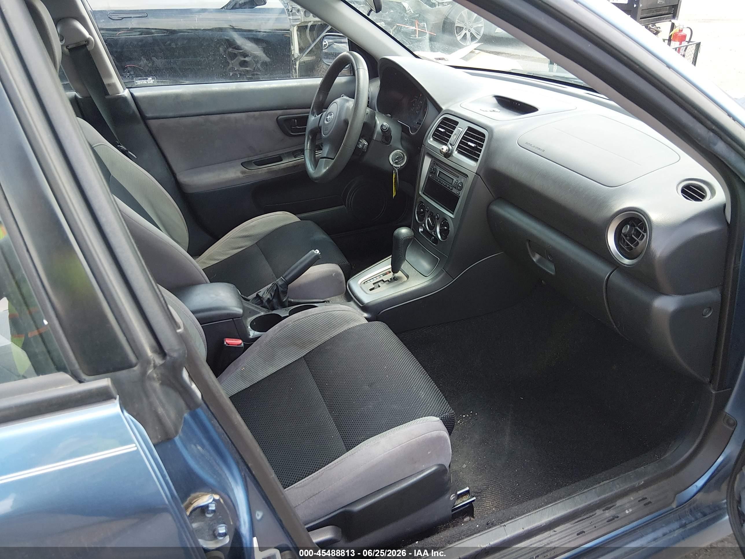 2007 Subaru Impreza 2.5i Blue vin: JF1GG61647H812399