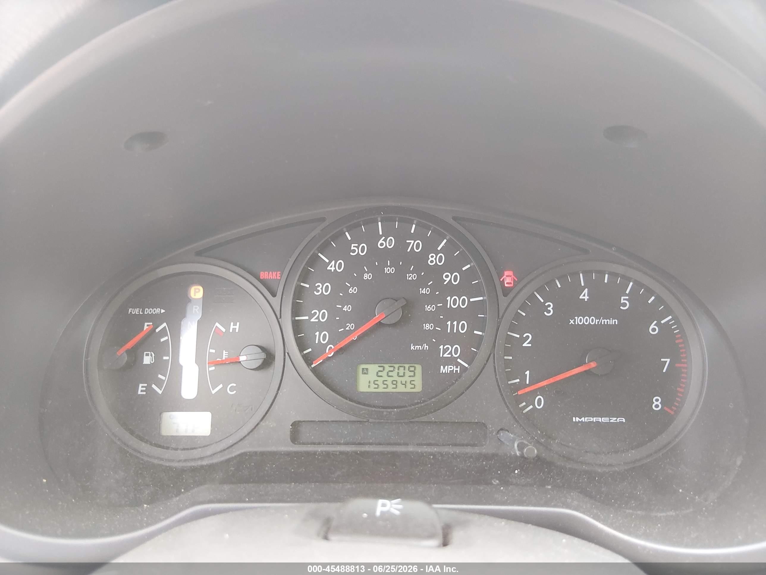 2007 Subaru Impreza 2.5i Blue vin: JF1GG61647H812399