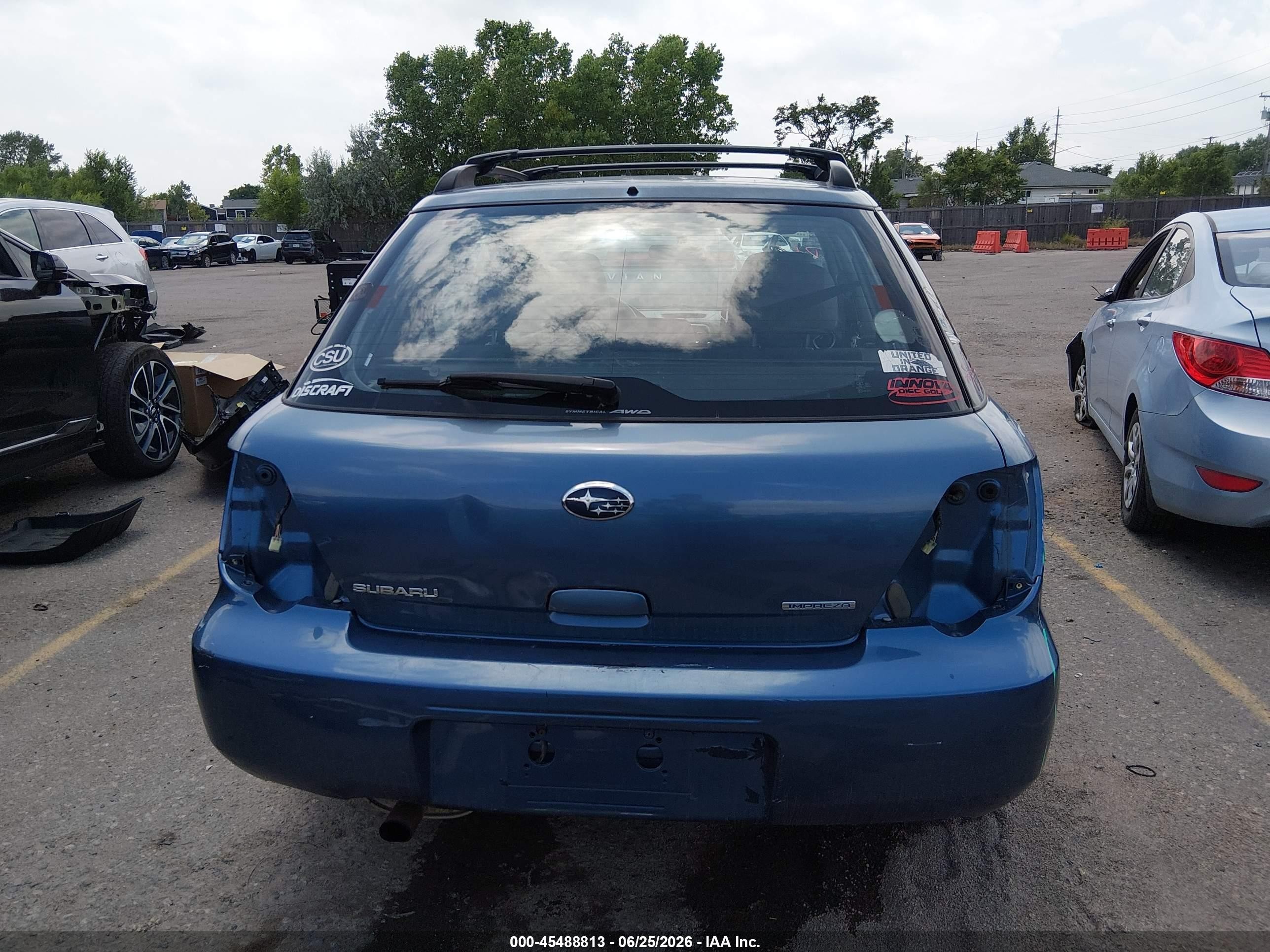 2007 Subaru Impreza 2.5i Blue vin: JF1GG61647H812399