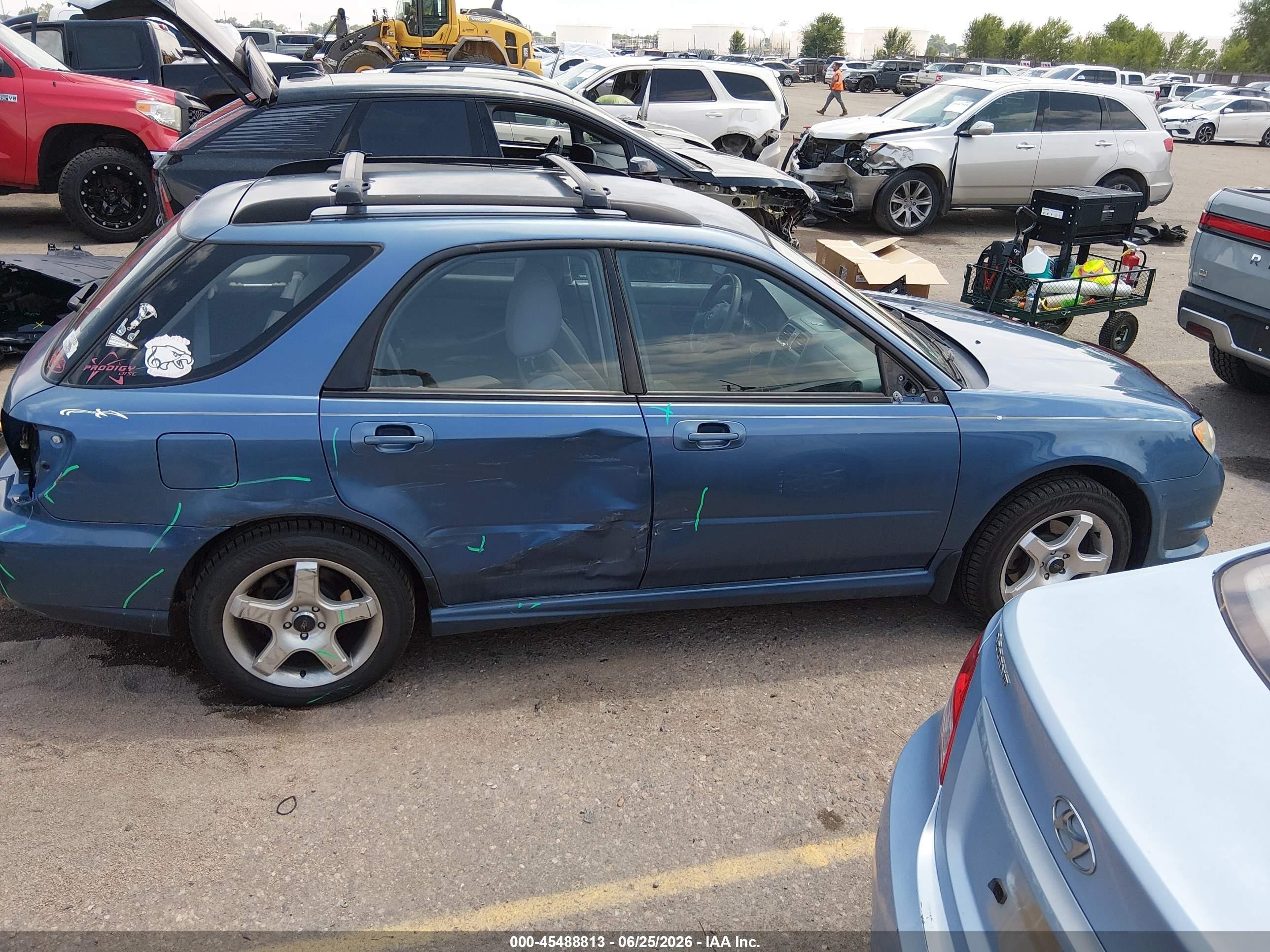 2007 Subaru Impreza 2.5i Blue vin: JF1GG61647H812399