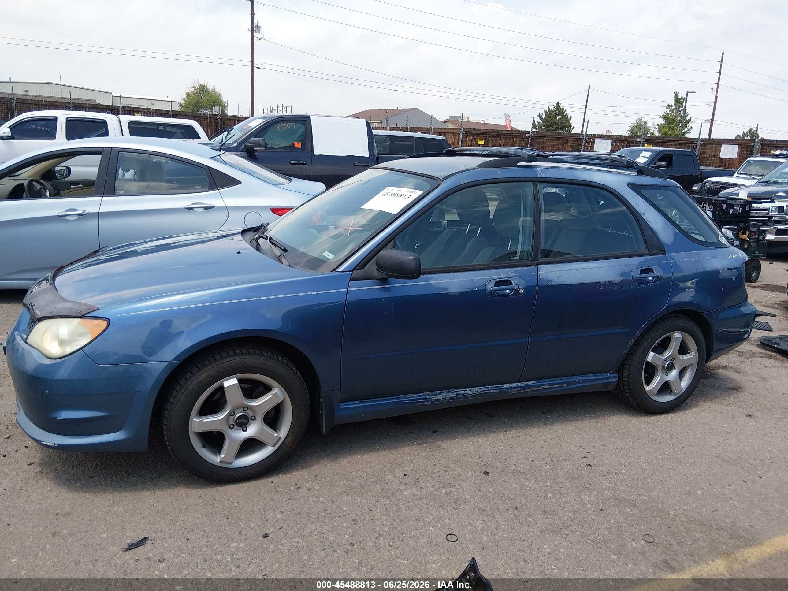 2007 Subaru Impreza 2.5i Blue vin: JF1GG61647H812399