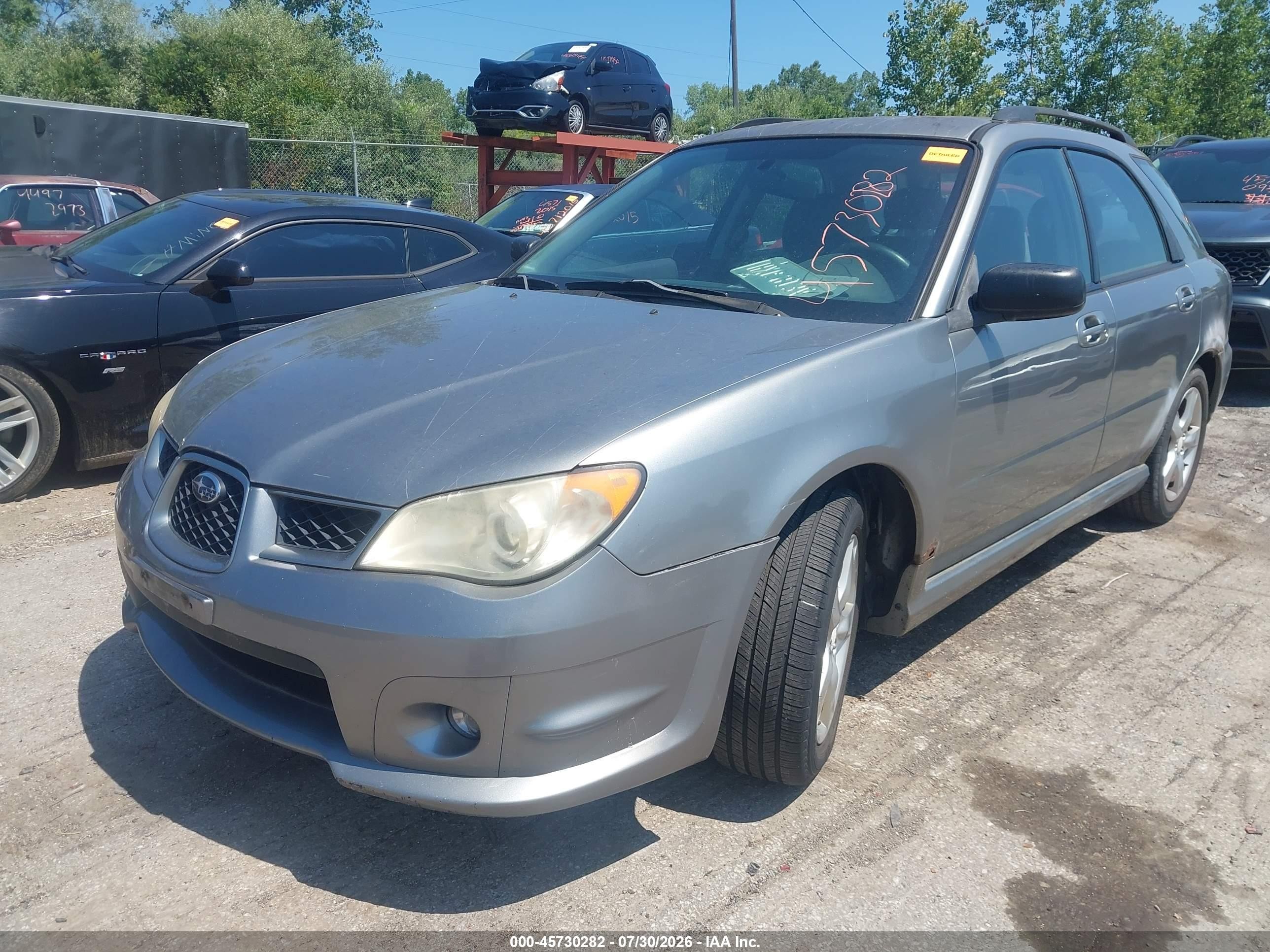 2007 Subaru Impreza 2.5i Gray vin: JF1GG61647H815075