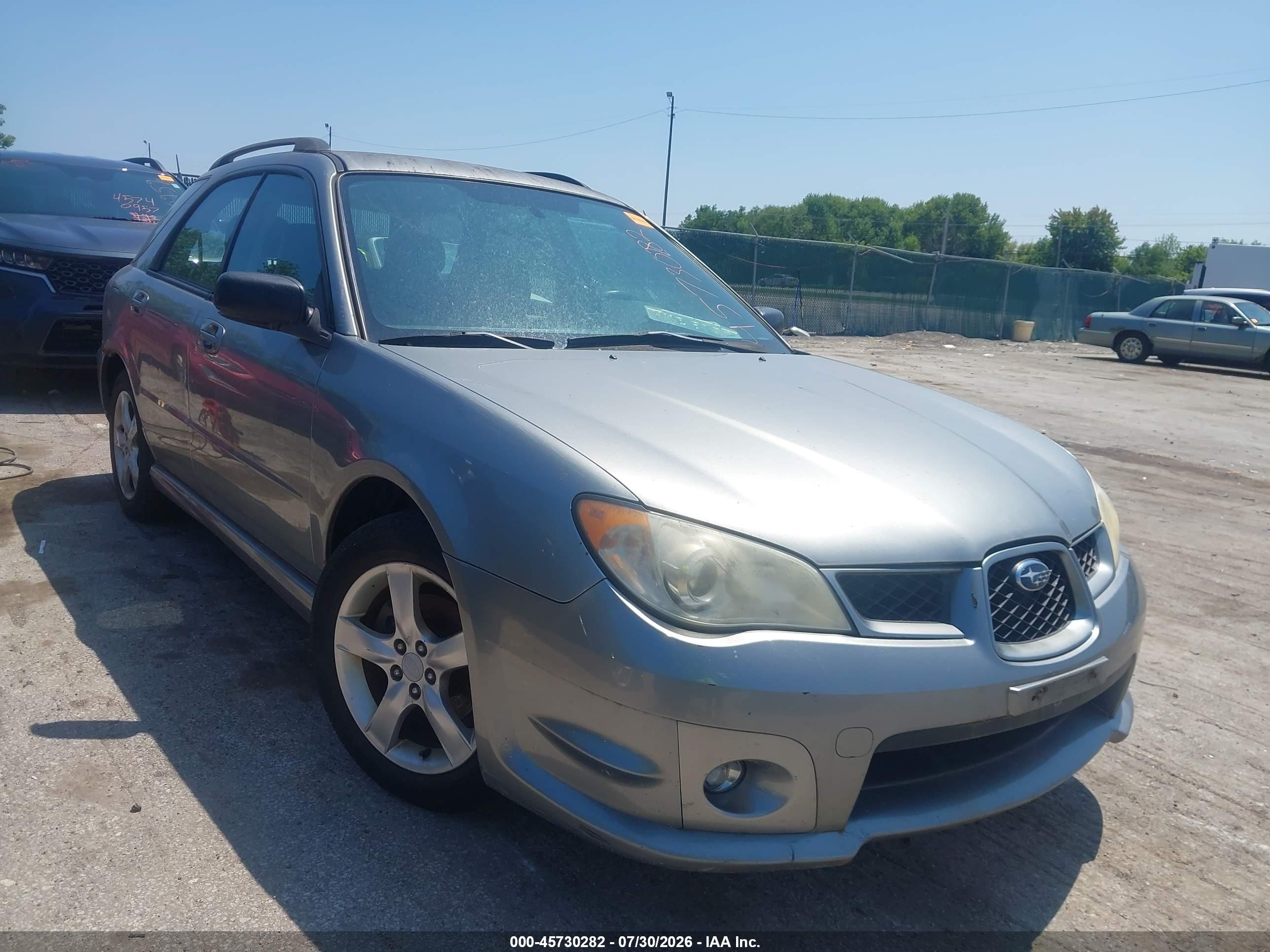 2007 Subaru Impreza 2.5i Gray vin: JF1GG61647H815075