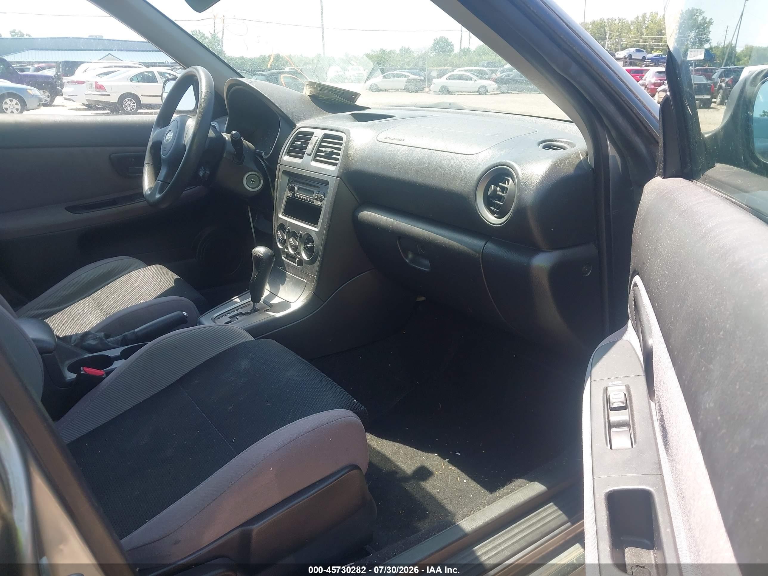 2007 Subaru Impreza 2.5i Gray vin: JF1GG61647H815075