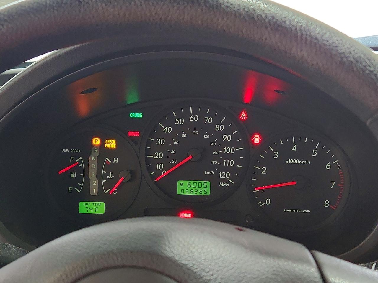 2007 Subaru Impreza 2.5i Silver vin: JF1GG61667H802201