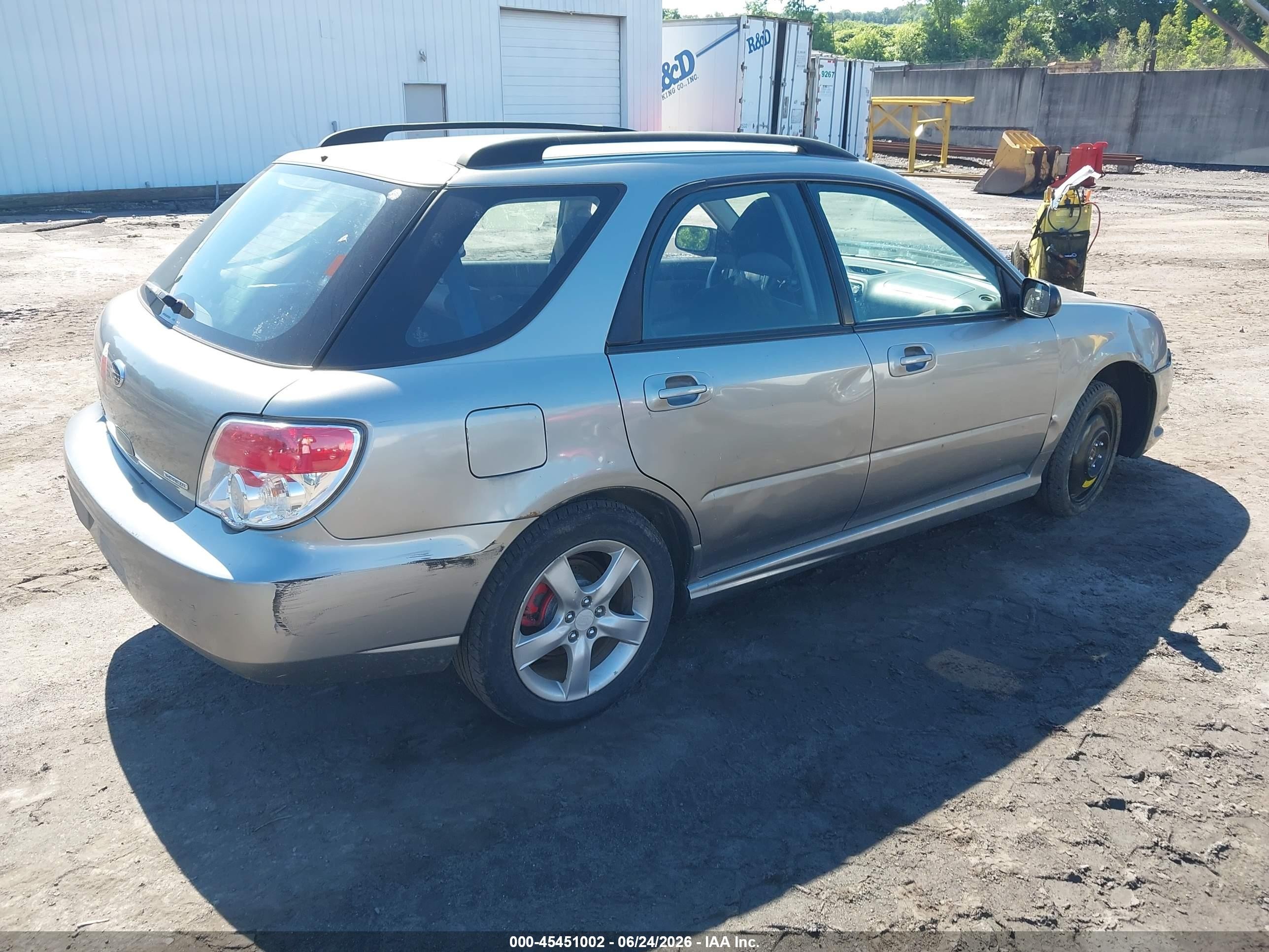 2007 Subaru Impreza 2.5i Silver vin: JF1GG61667H805065