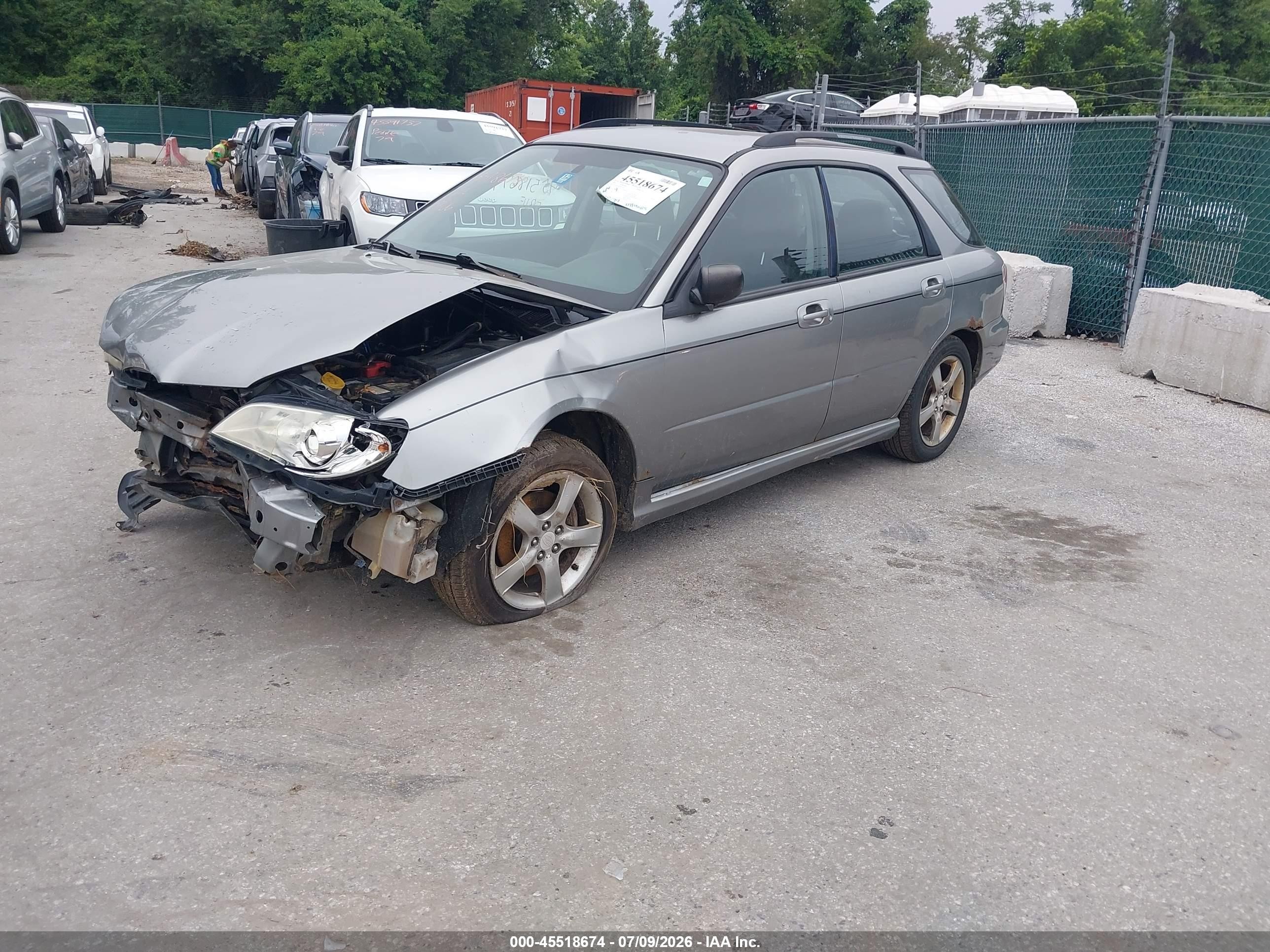2007 Subaru Impreza 2.5i Gray vin: JF1GG61667H812565