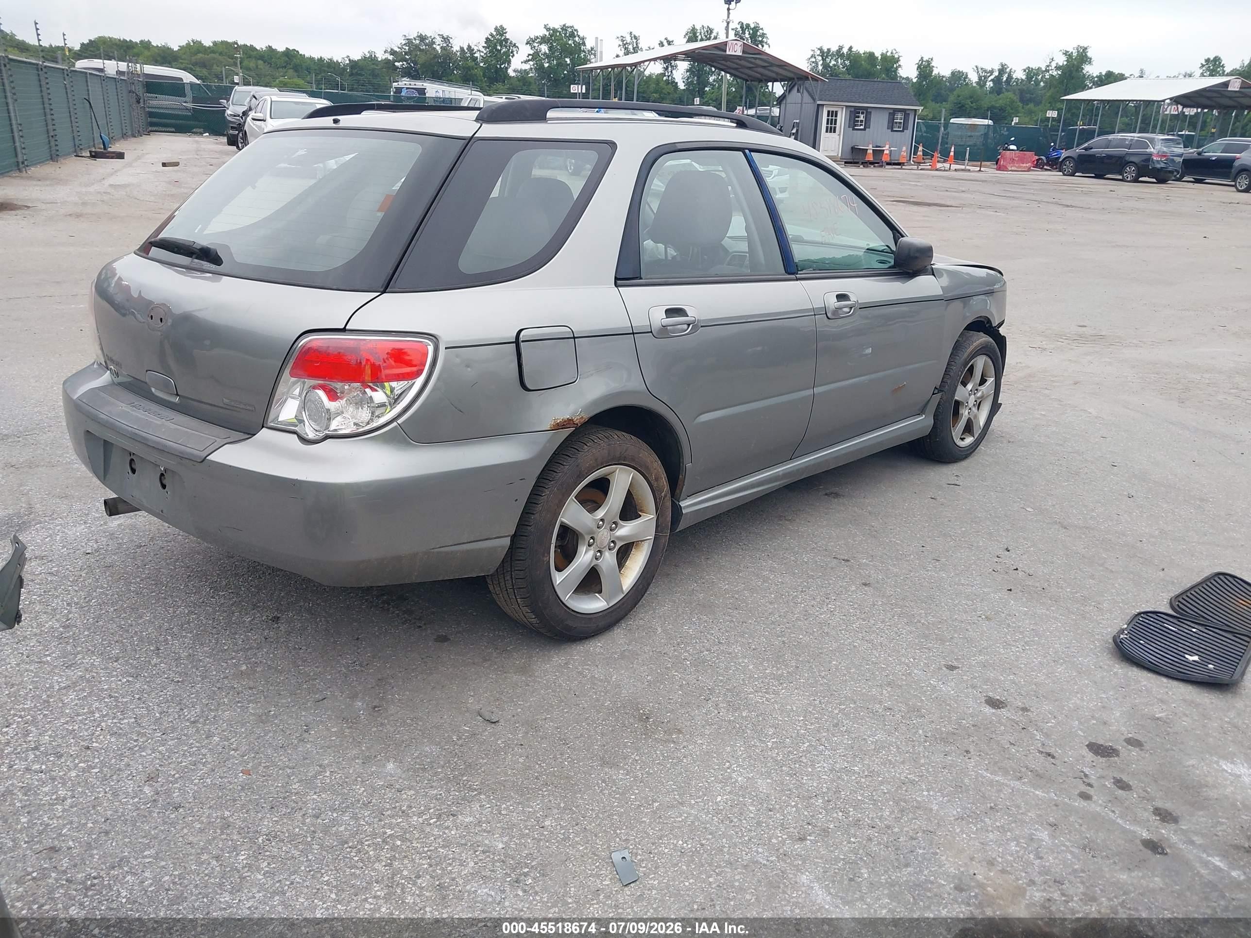 2007 Subaru Impreza 2.5i Gray vin: JF1GG61667H812565