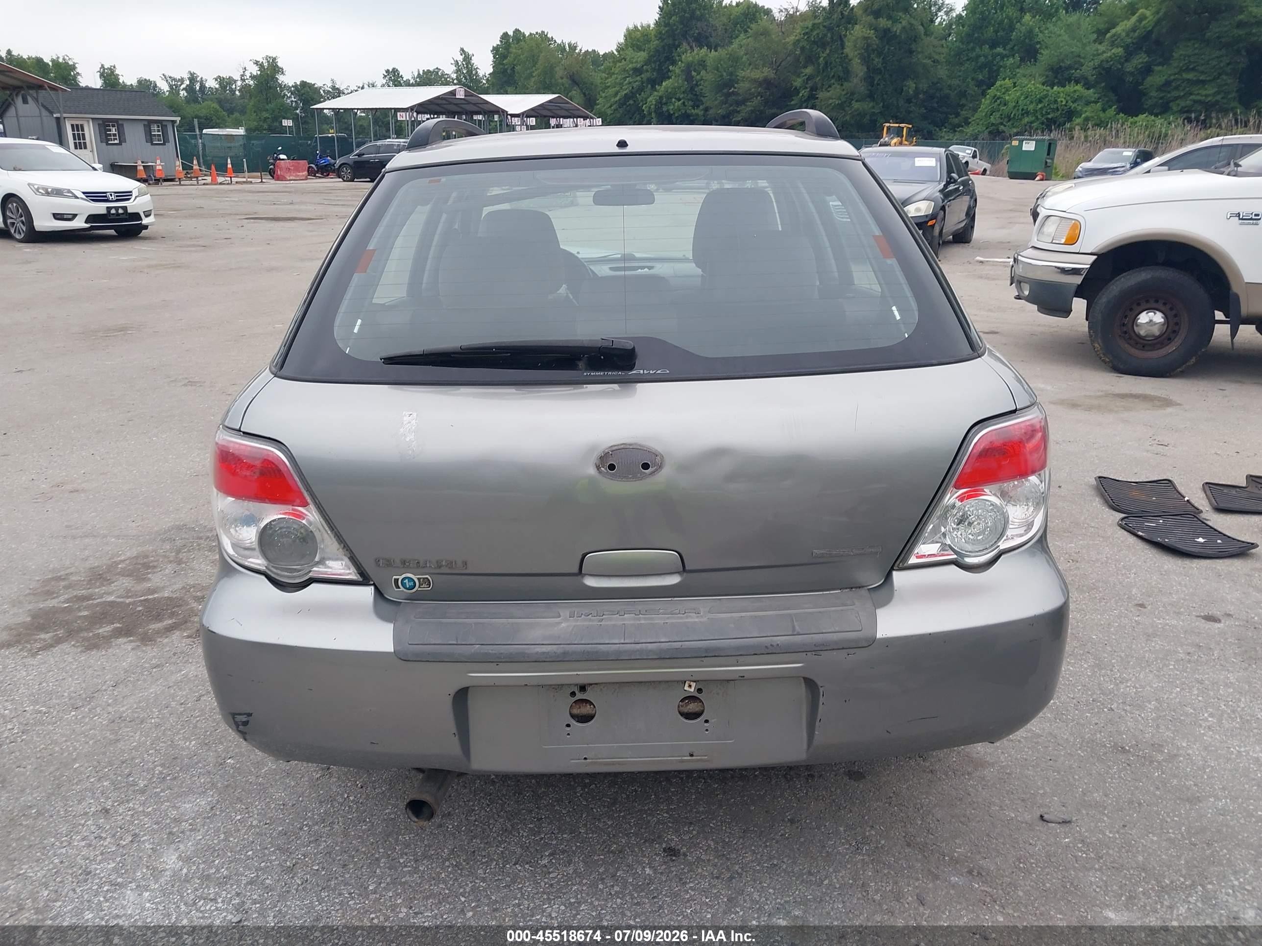 2007 Subaru Impreza 2.5i Gray vin: JF1GG61667H812565