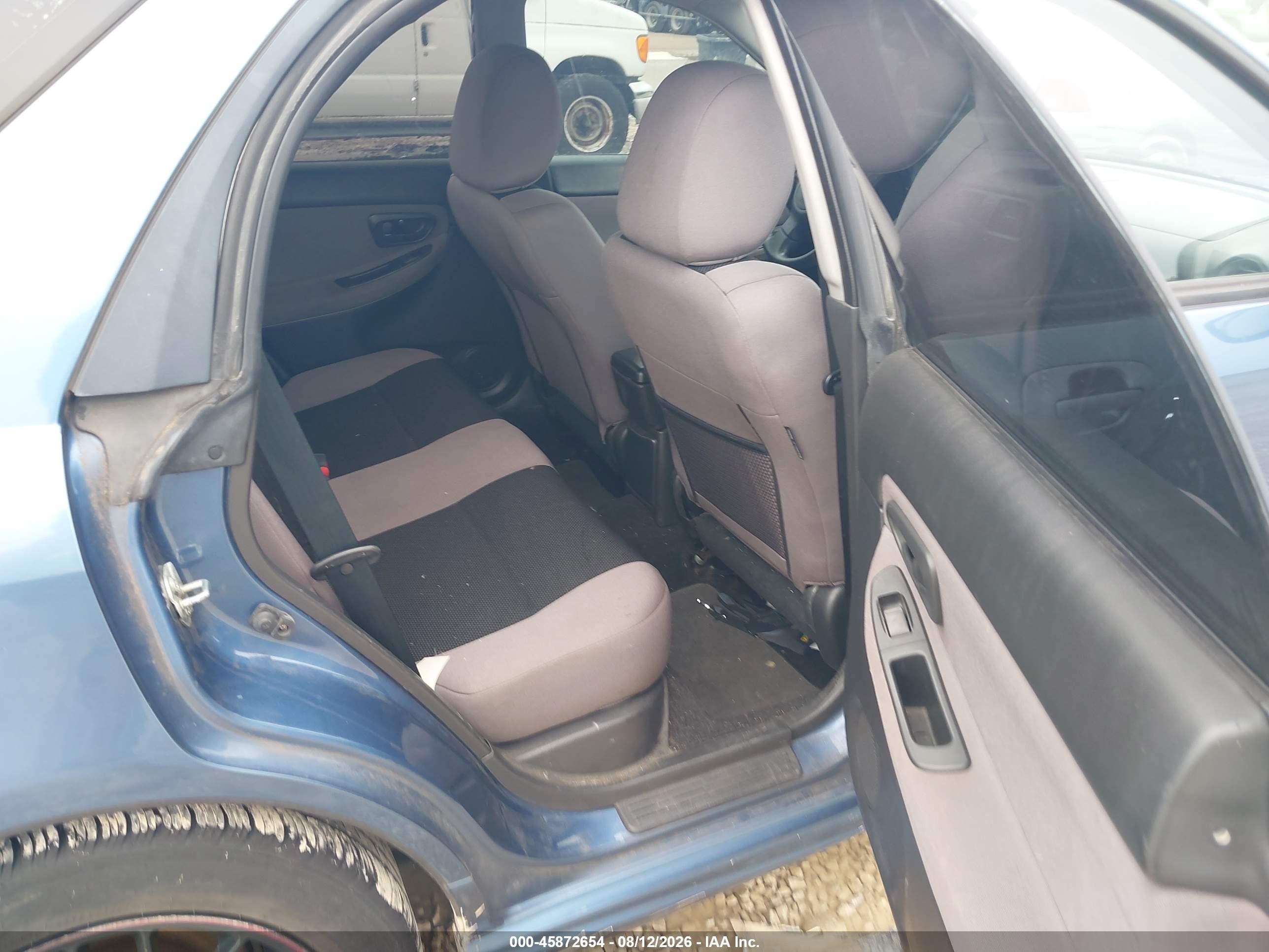 2007 Subaru Impreza 2.5i Blue vin: JF1GG61677G801175