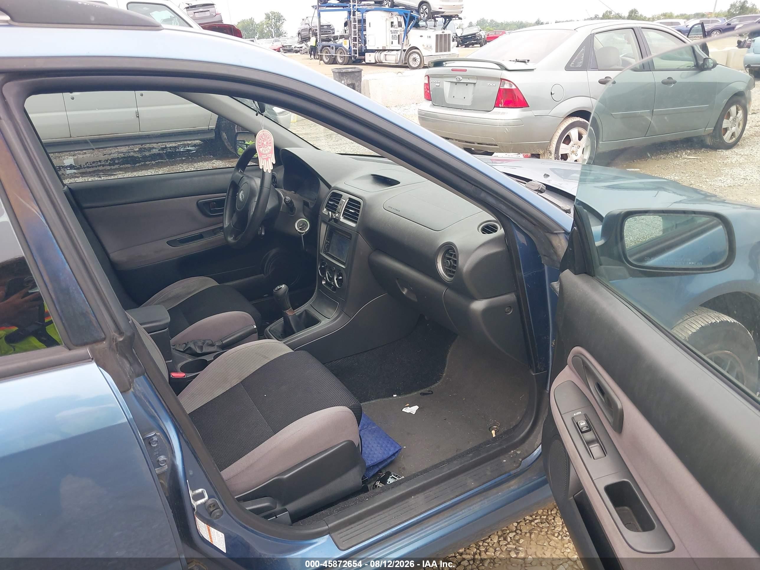 2007 Subaru Impreza 2.5i Blue vin: JF1GG61677G801175