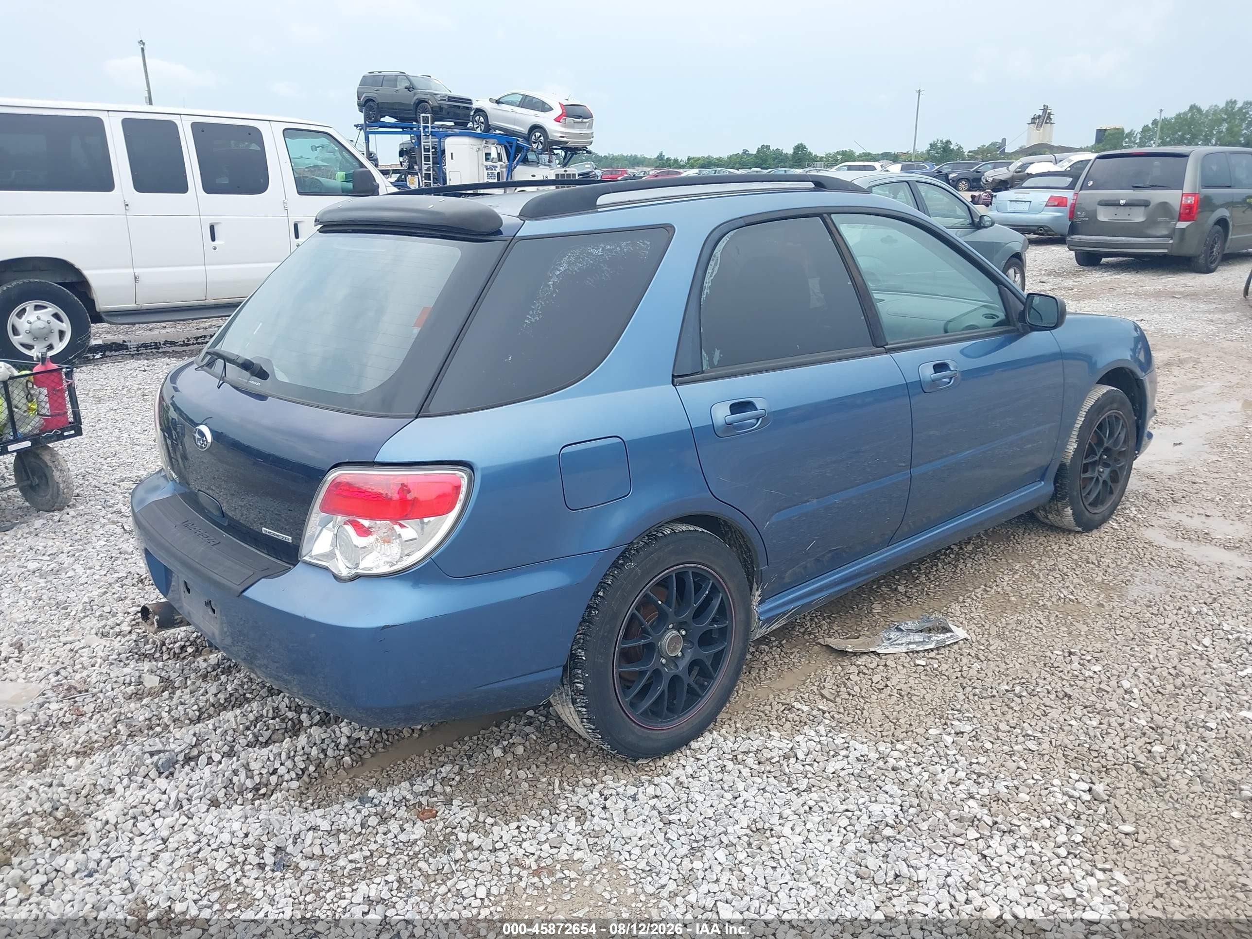 2007 Subaru Impreza 2.5i Blue vin: JF1GG61677G801175
