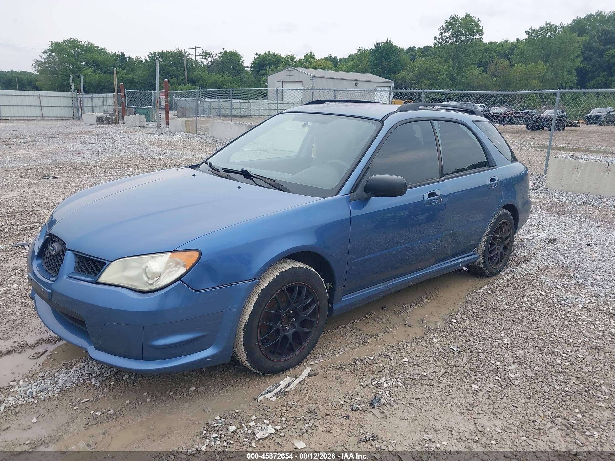 2007 Subaru Impreza 2.5i Blue vin: JF1GG61677G801175