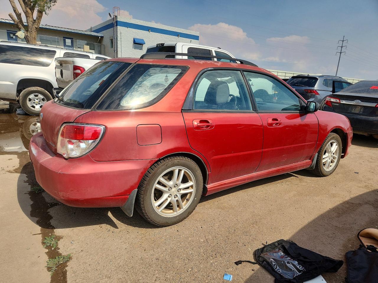 2007 Subaru Impreza 2.5i Red vin: JF1GG61677H805401
