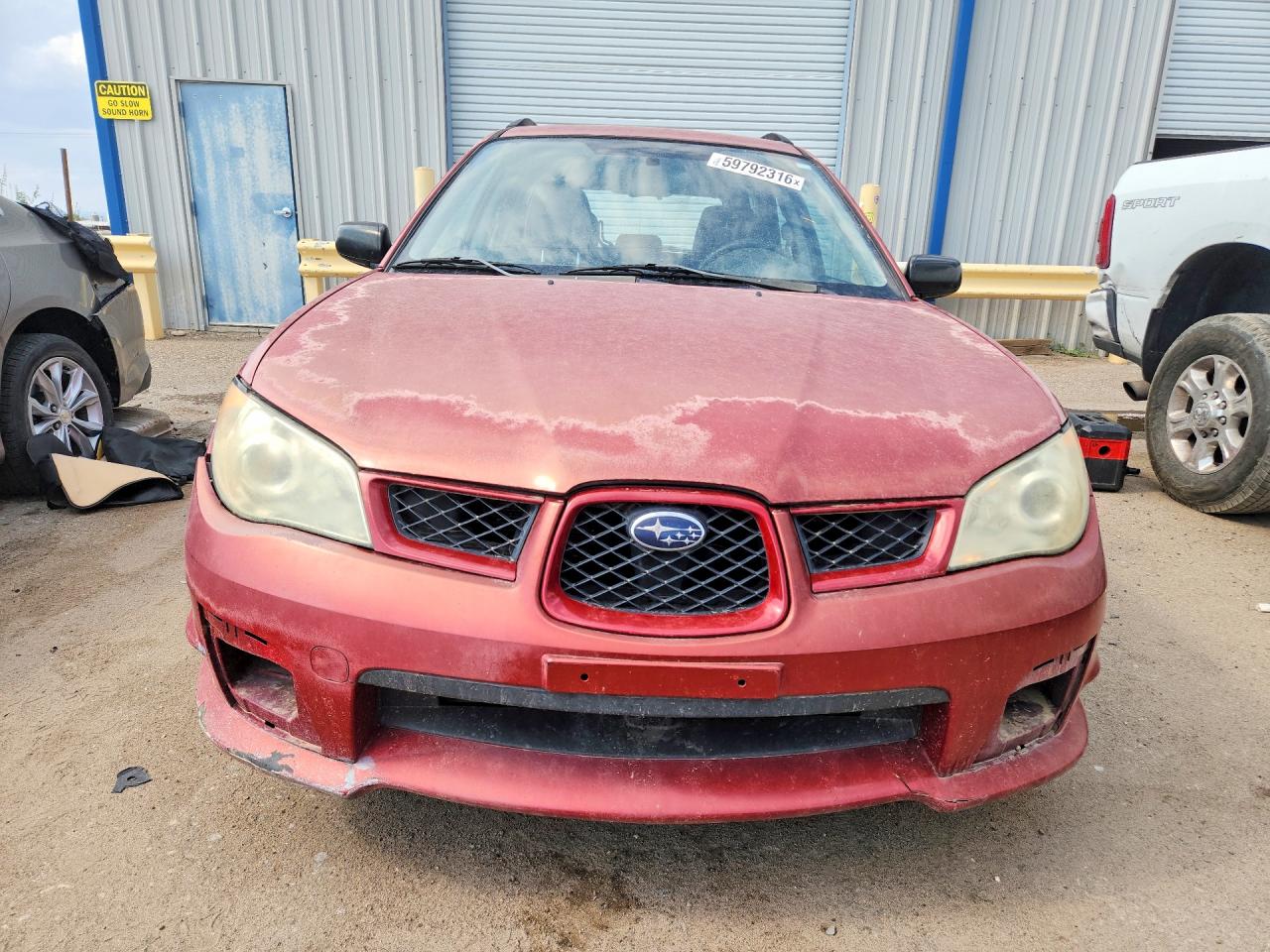 2007 Subaru Impreza 2.5i Red vin: JF1GG61677H805401