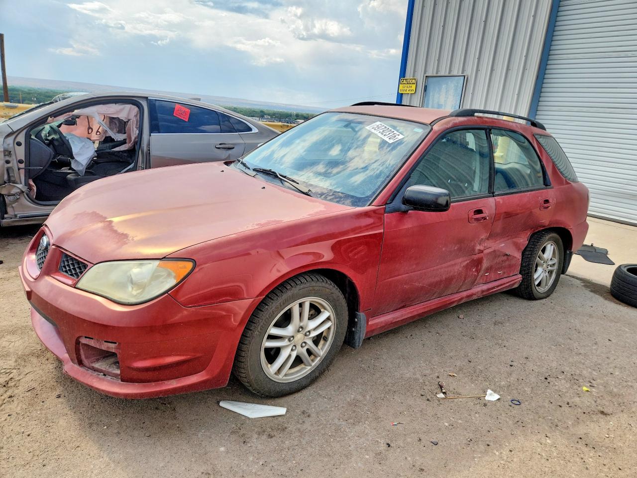 2007 Subaru Impreza 2.5i Red vin: JF1GG61677H805401