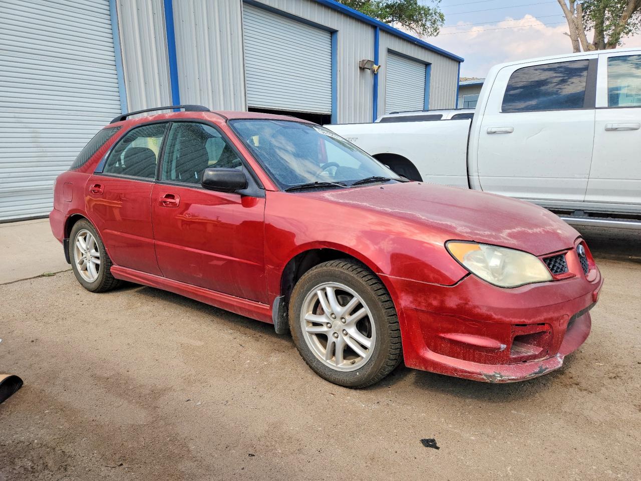 2007 Subaru Impreza 2.5i Red vin: JF1GG61677H805401