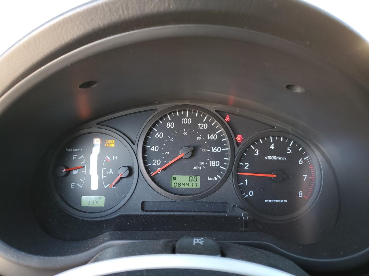 2007 Subaru Impreza 2.5i Silver vin: JF1GG61677H813336