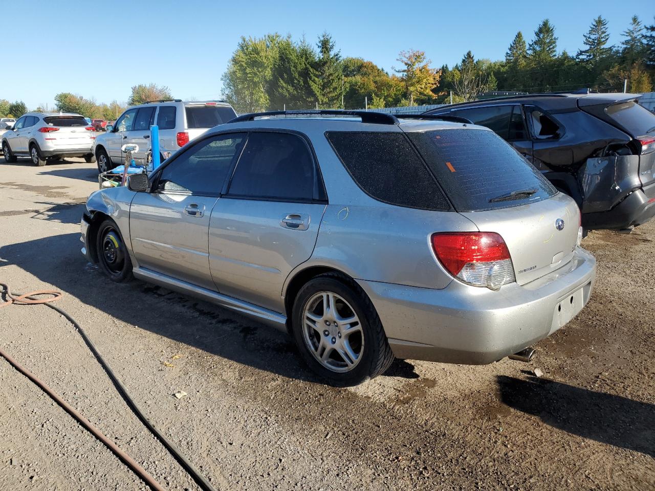 2007 Subaru Impreza 2.5i Silver vin: JF1GG61677H813336